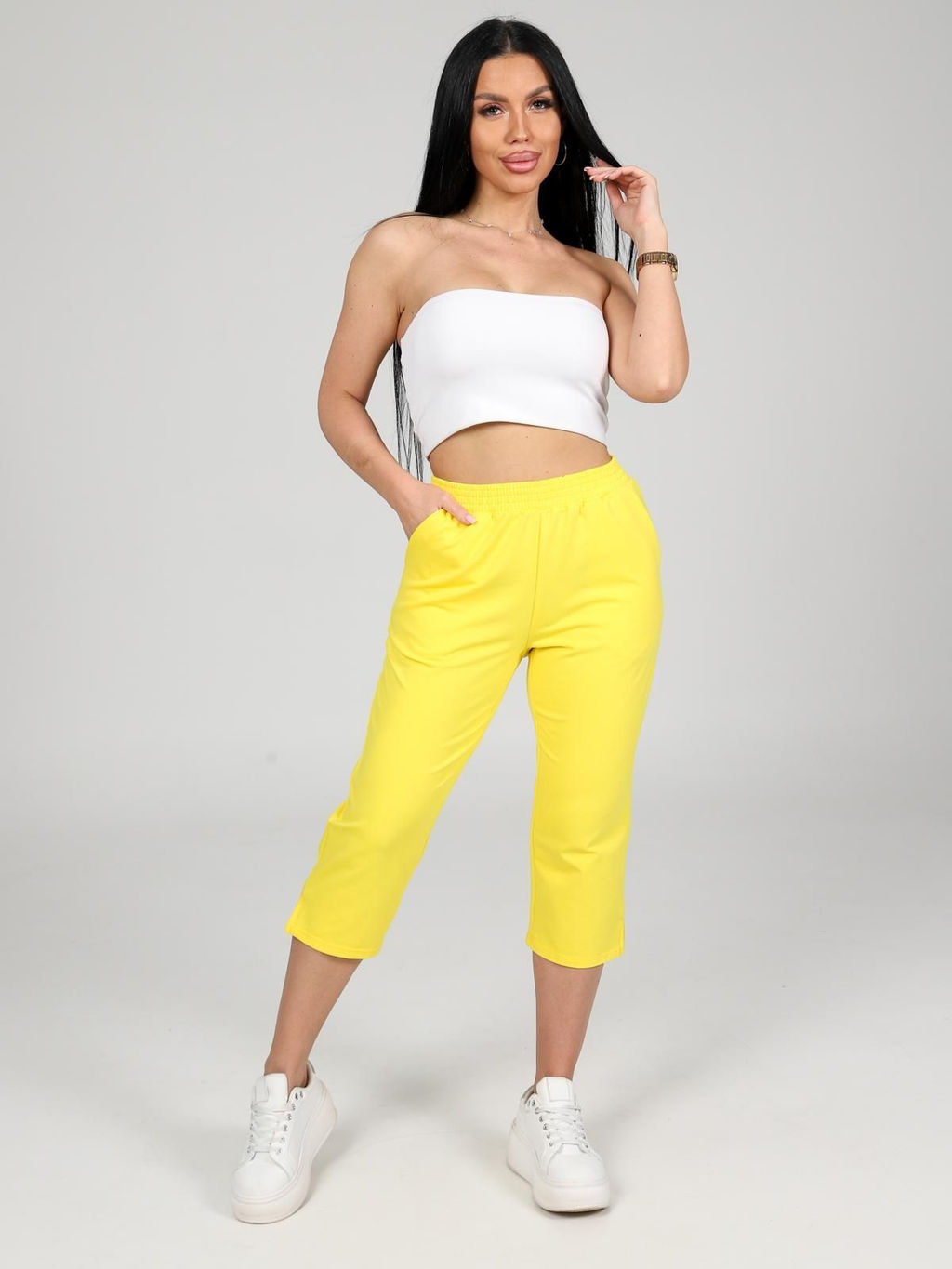 IV-CAPRIZ Финикс - бриджи из футера с лайкрой  фото 16