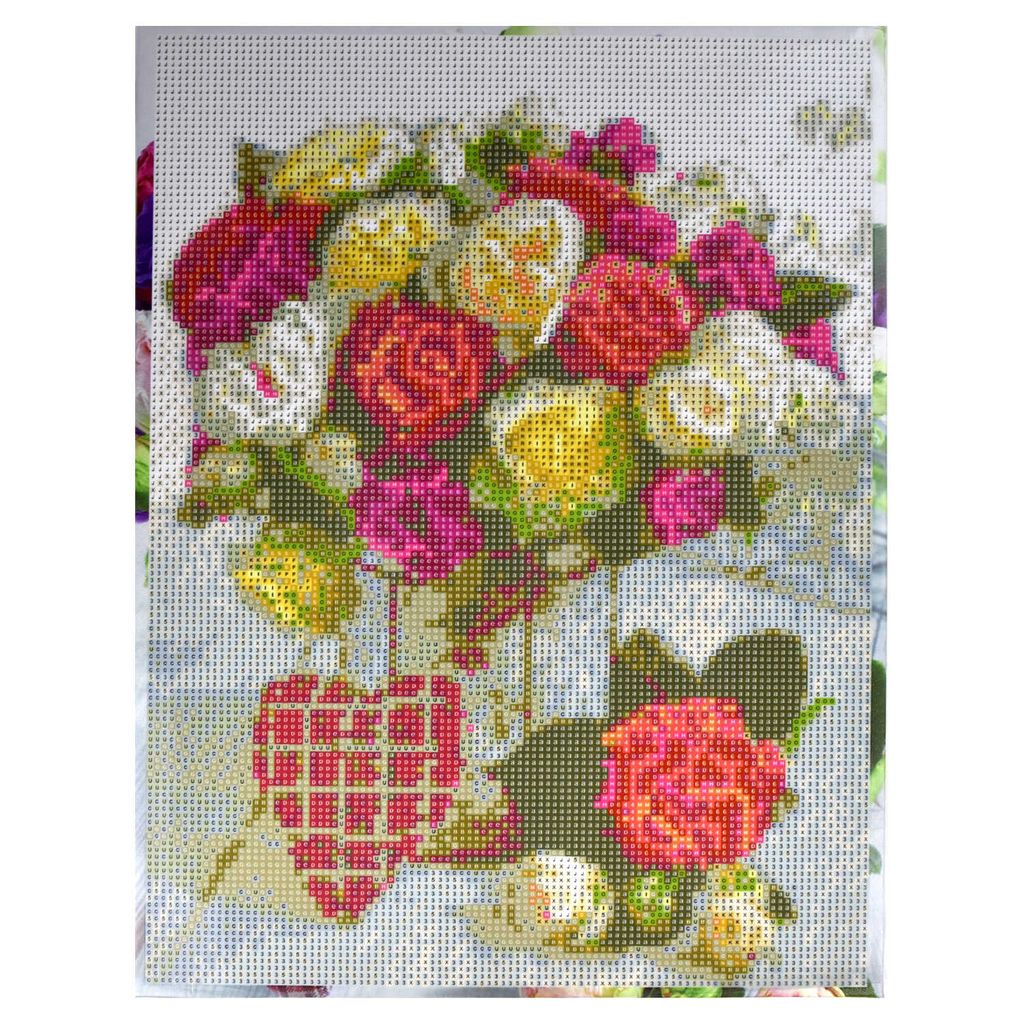 Набор для творчества Алмазная мозаика арт. 59810 / 20 ЛЕТНИЙ БУКЕТ размер: 30*40 см - Феникс+ фото 4