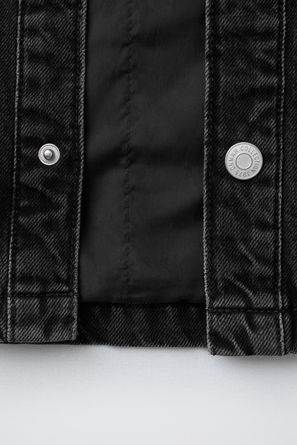 PADDED DENIM OVERSHIRT WITH DETACHABLE HOODIE - Zara фото 6