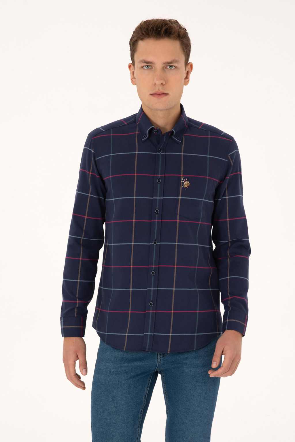Erkek Lacivert Uzun Kollu G_mlek - U.s. polo assn фото 8