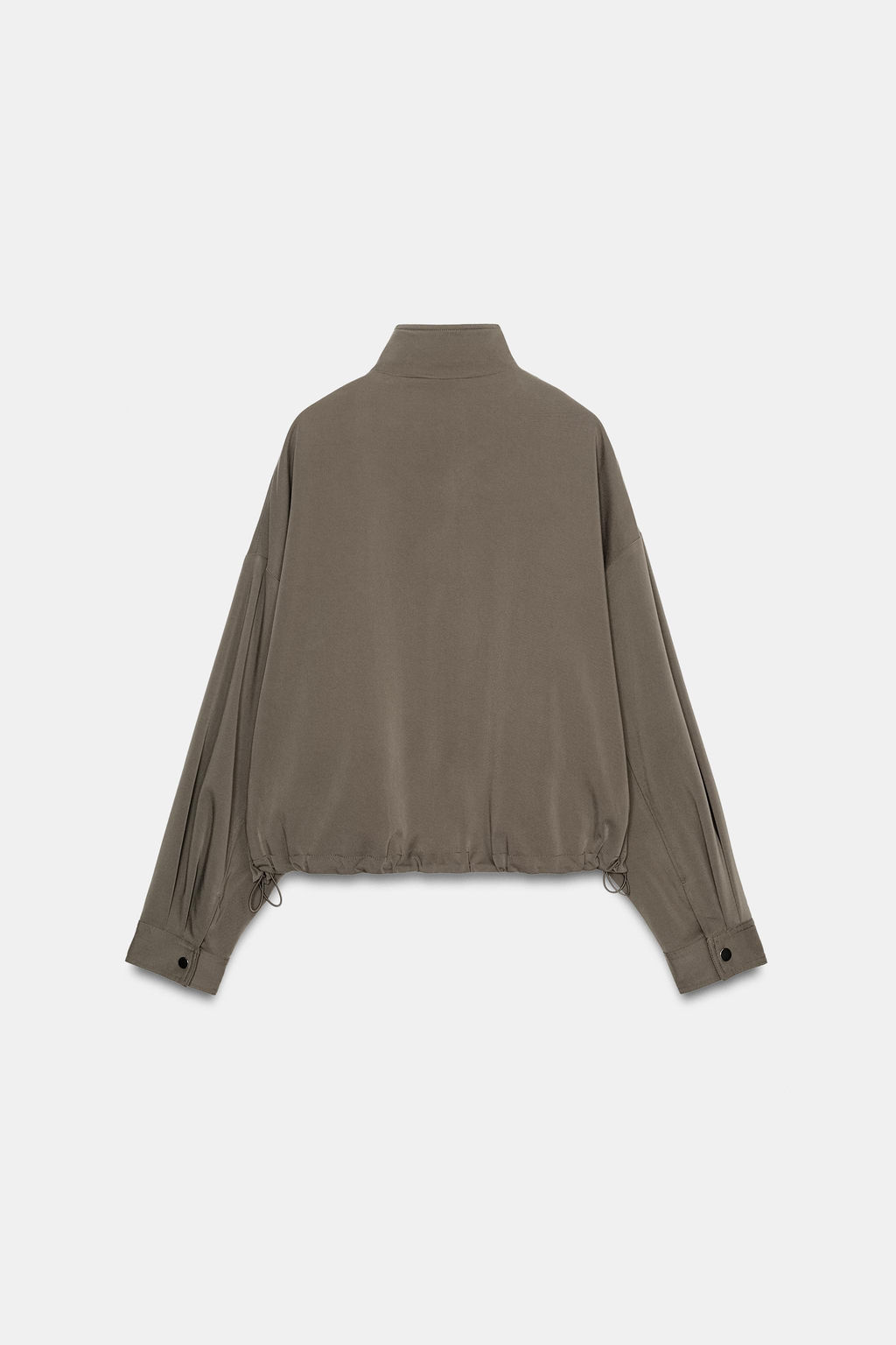CAZADORA BOMBER CUELLO SUBIDO / Khaki - Zara фото 6