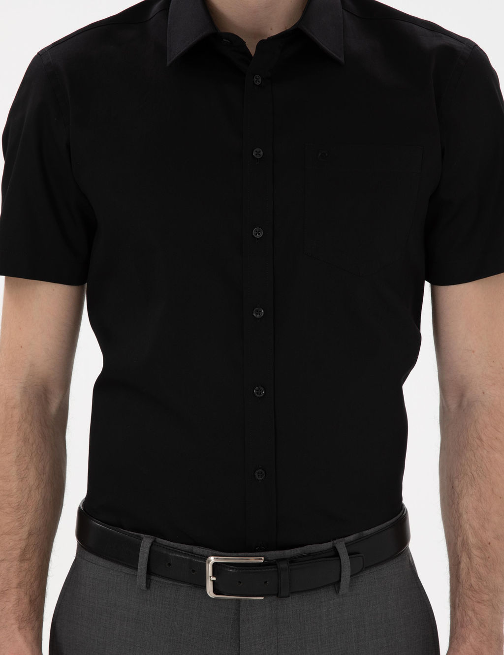 Siyah Regular Fit Uzun Kollu Basic G_mlek