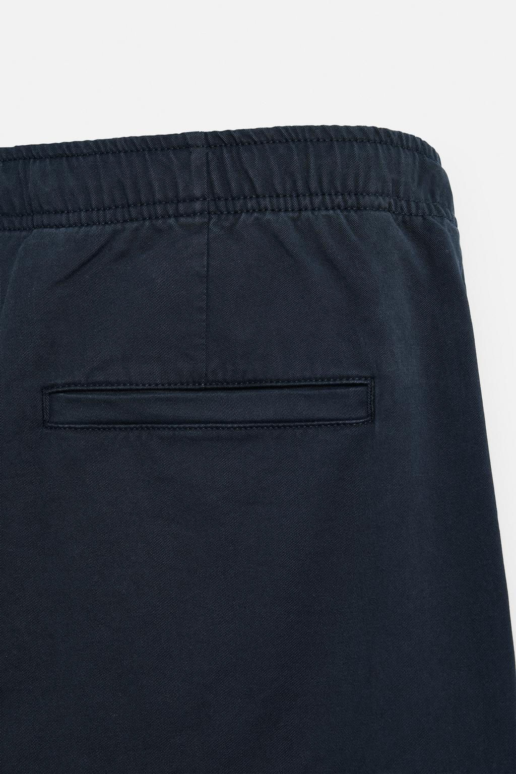 REGULAR FIT JOGGER WAIST TROUSERS - Zara фото 20