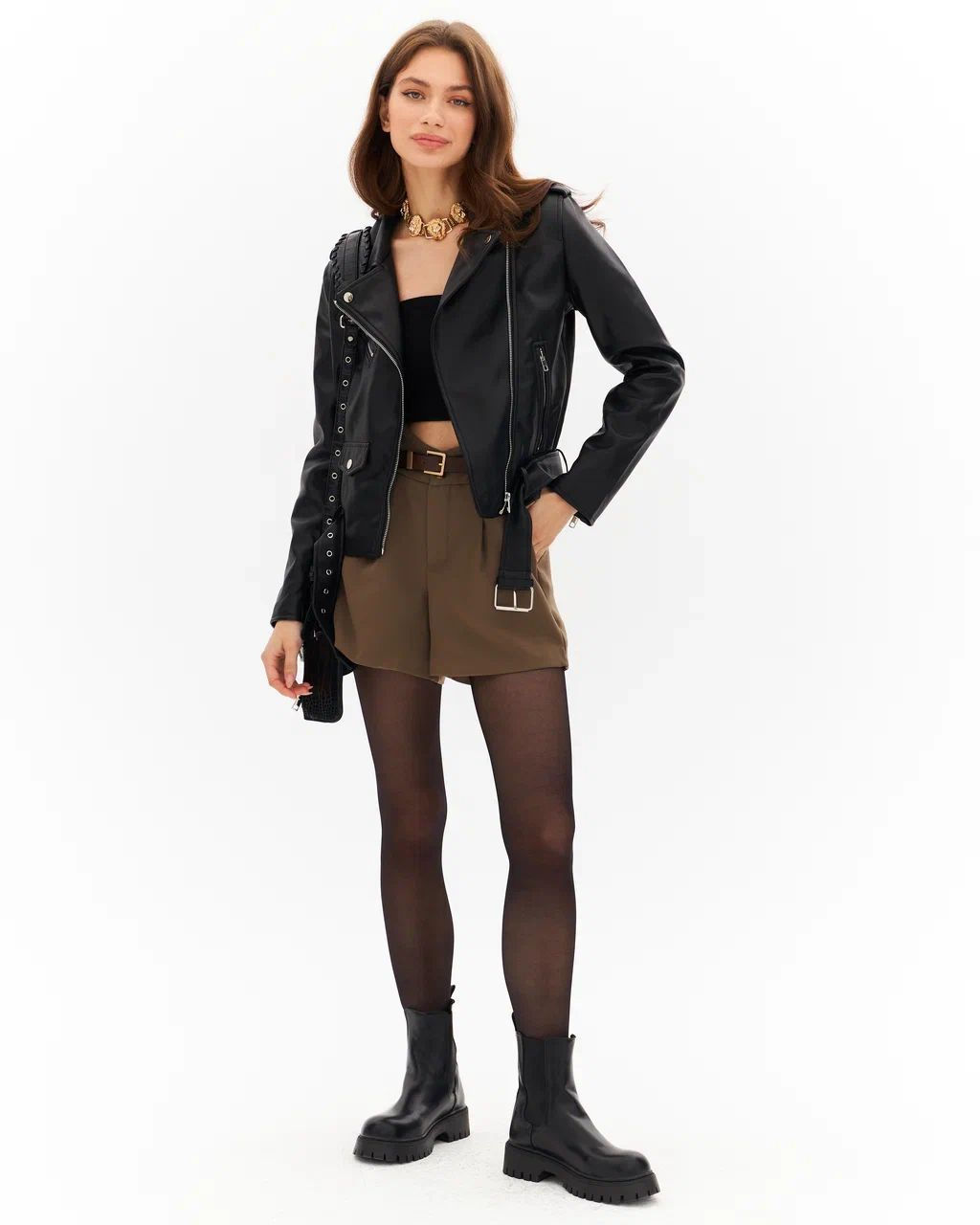 Шорты Брюс (серо-коричневый) - Nadi bordo фото 3