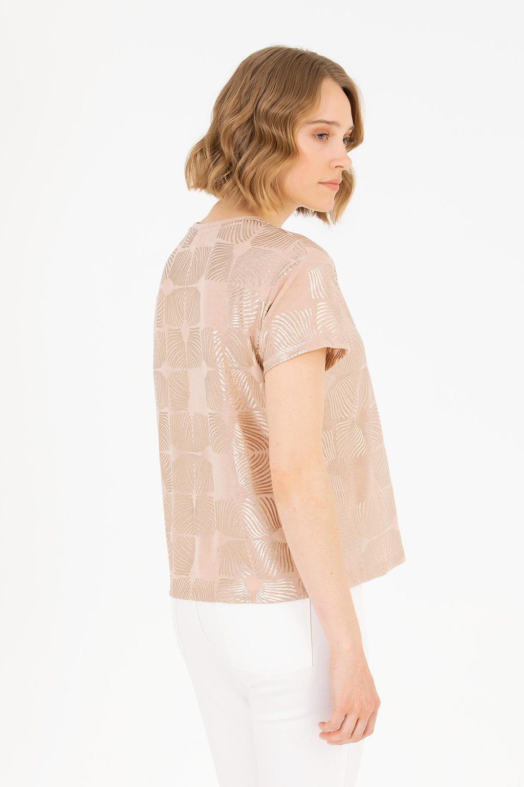 U. S. Polo Assn Женская разноцветная футболка с круглым вырезом - U.s. polo assn фото 5