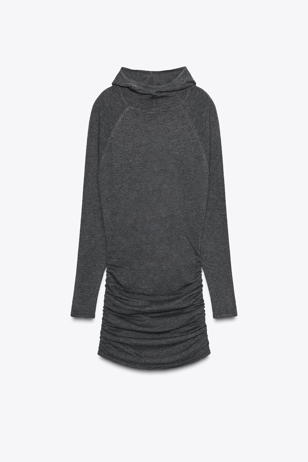 HOODIE KNIT MINI DRESS - Zara фото 8