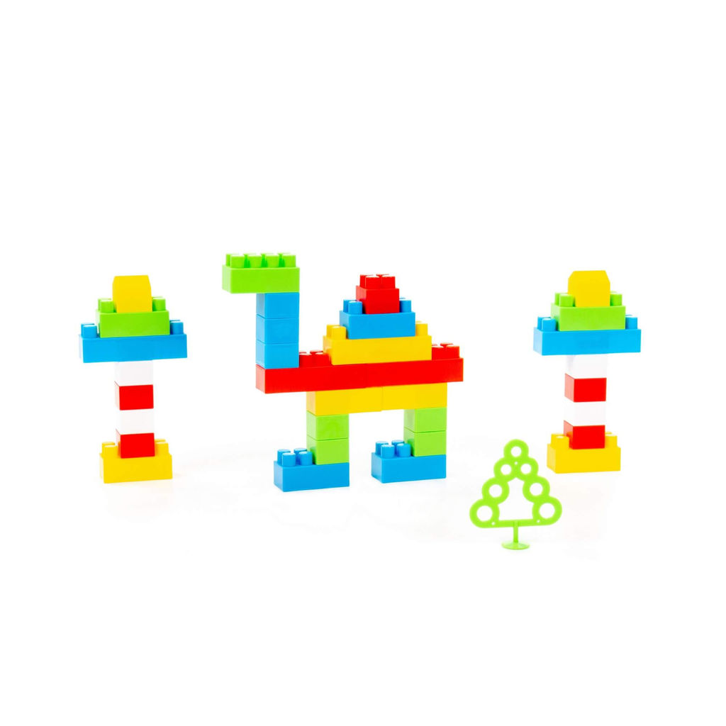 Конструктор Строитель (Средний, 95 элементов) (в мешке) - Полесье фото 5