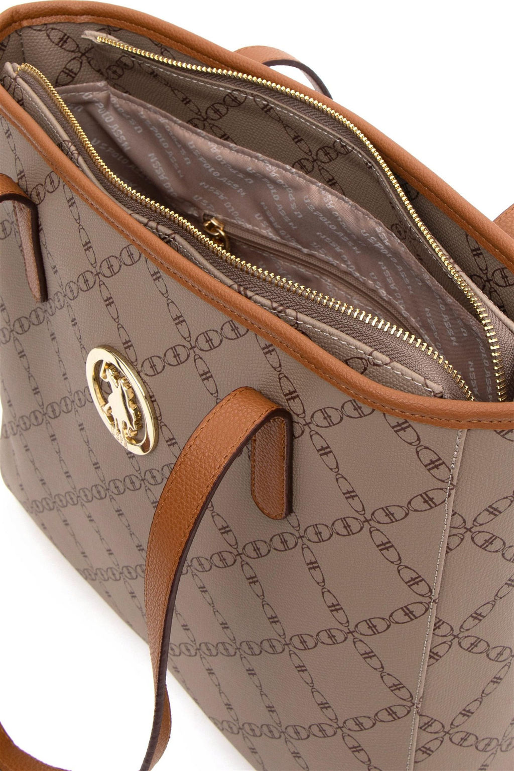 Женская коричневая сумка через плечо - U.s. polo assn фото 6