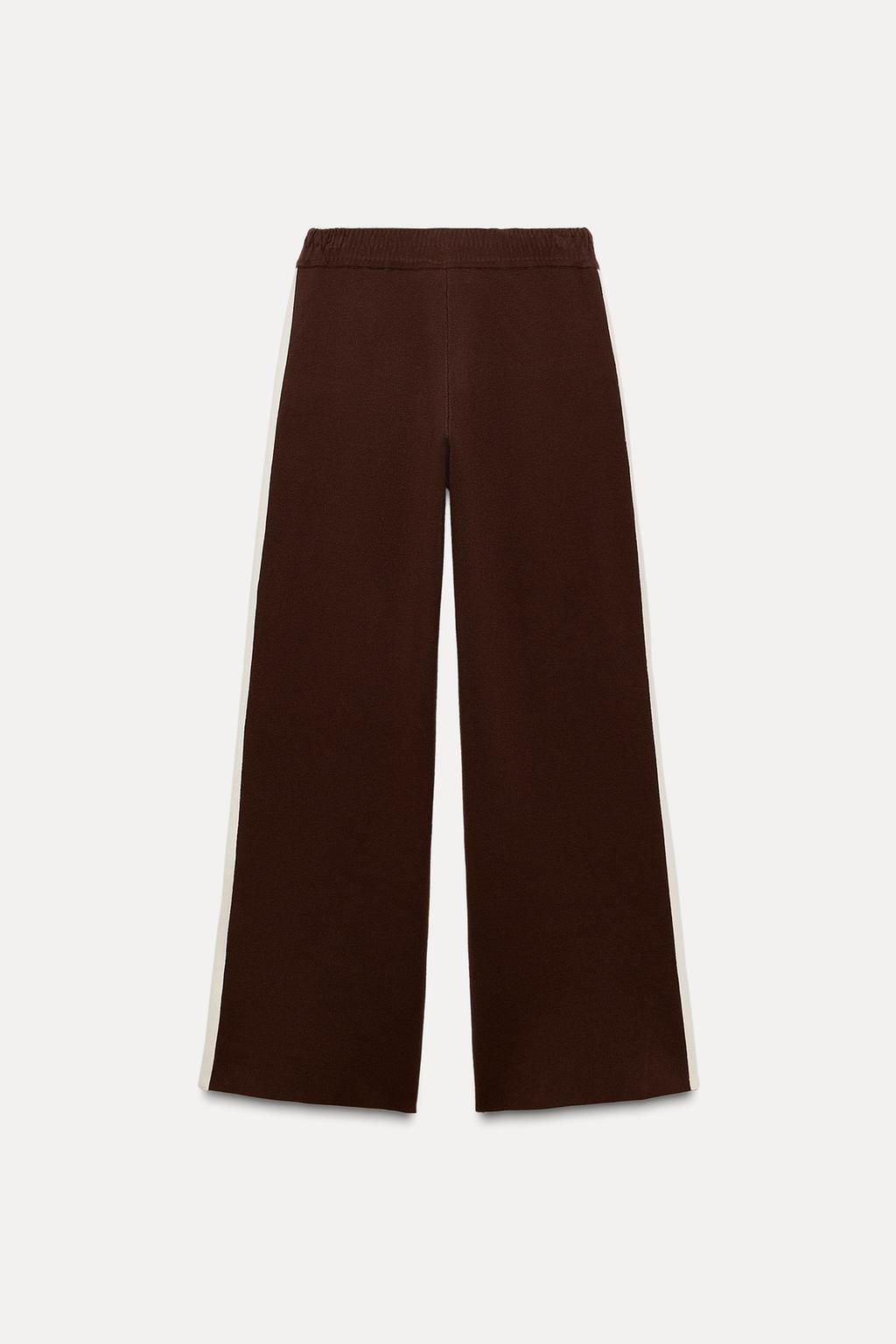 KNIT TROUSERS WITH SIDE STRIPES - Zara фото 4
