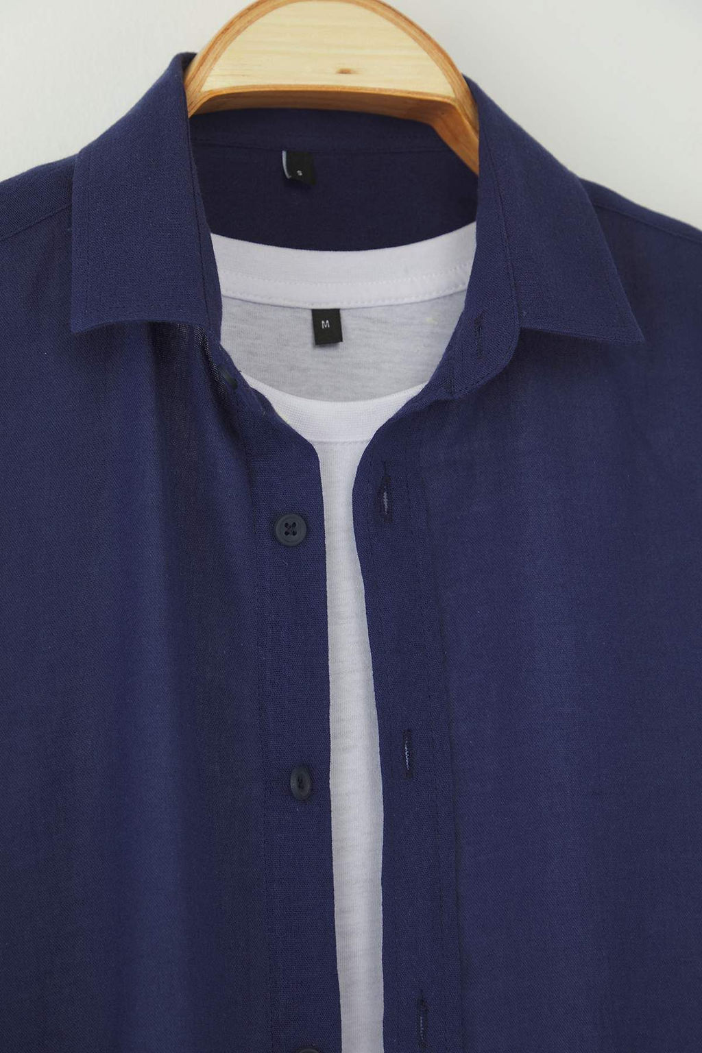 TRENDYOL MAN Haki Regular Fit Apoletli Burusuk Efektli Keten Gorunumlu Gomlek TMNSS23GO00061 - Trendyolmilla фото 21