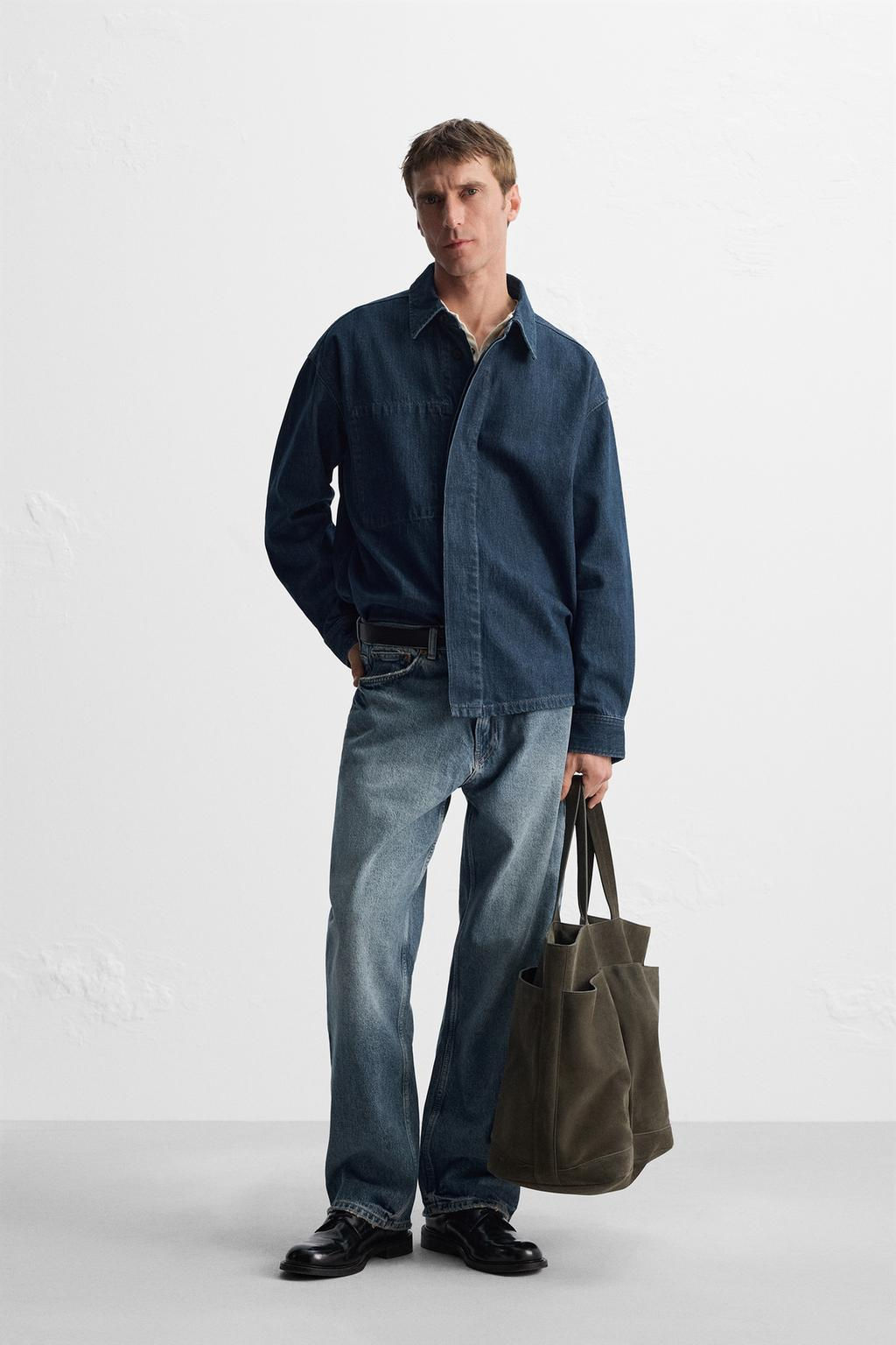 DENIM OVERSHIRT - Zara фото 2