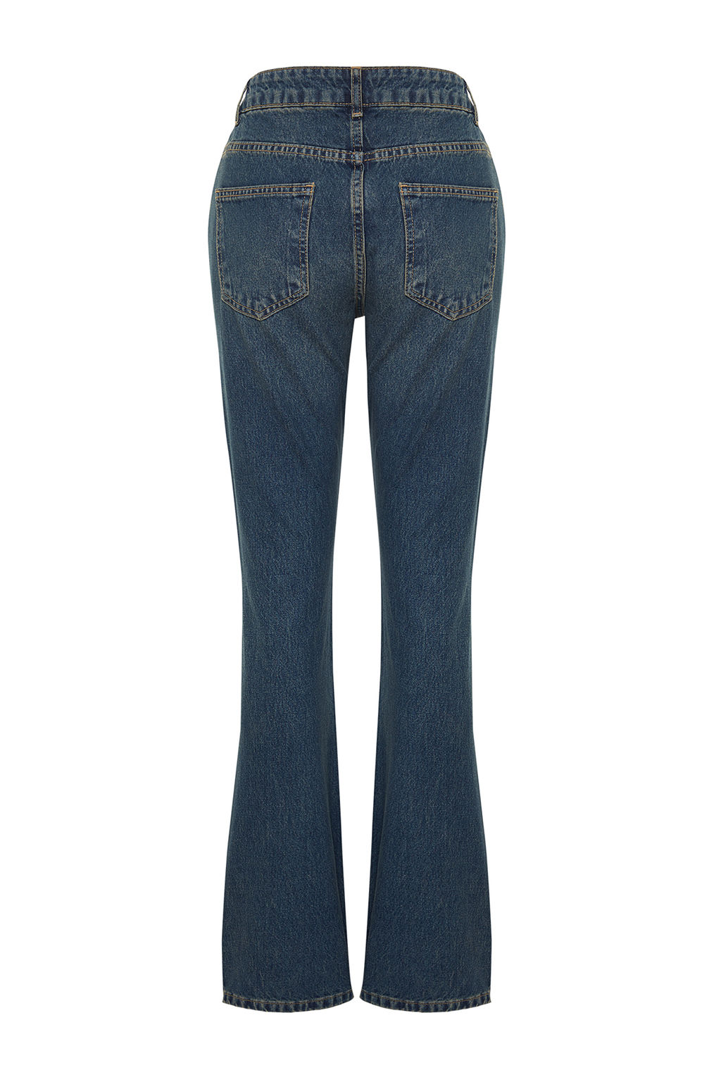 TRENDYOLMILLA Koyu Mavi Dusuk Bel Straight Jeans TWOSS24JE00100  фото 8