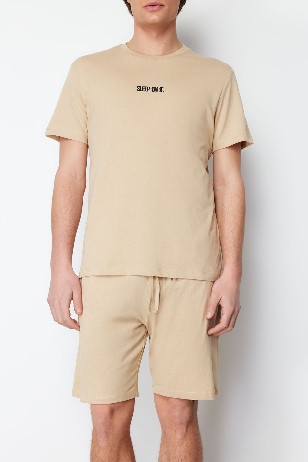 TRENDYOL MAN Siyah Regular Fit Orme Sortlu Pijama Tak?m? TMNSS23PT00038 - Trendyolmilla фото 22