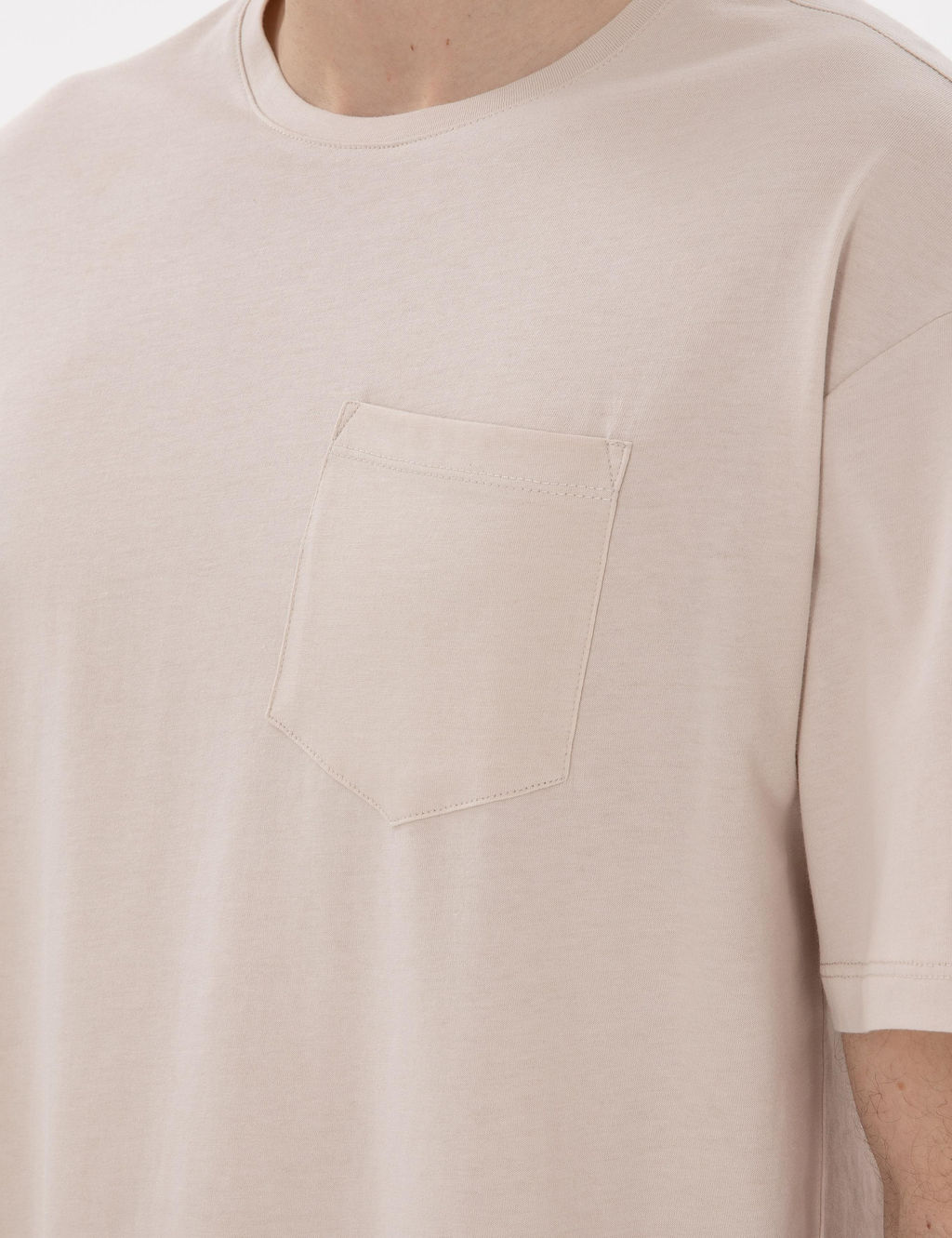 Bej Comfort Fit Basic Ti__rt - Pierre cardin фото 7