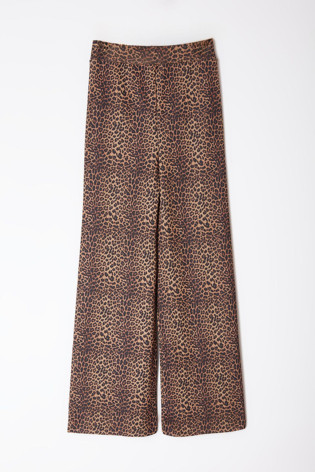 TRENDYOLMILLA Camel Leopar Bask?l? Triko Pantolon TWOAW25PL00001 фото 7