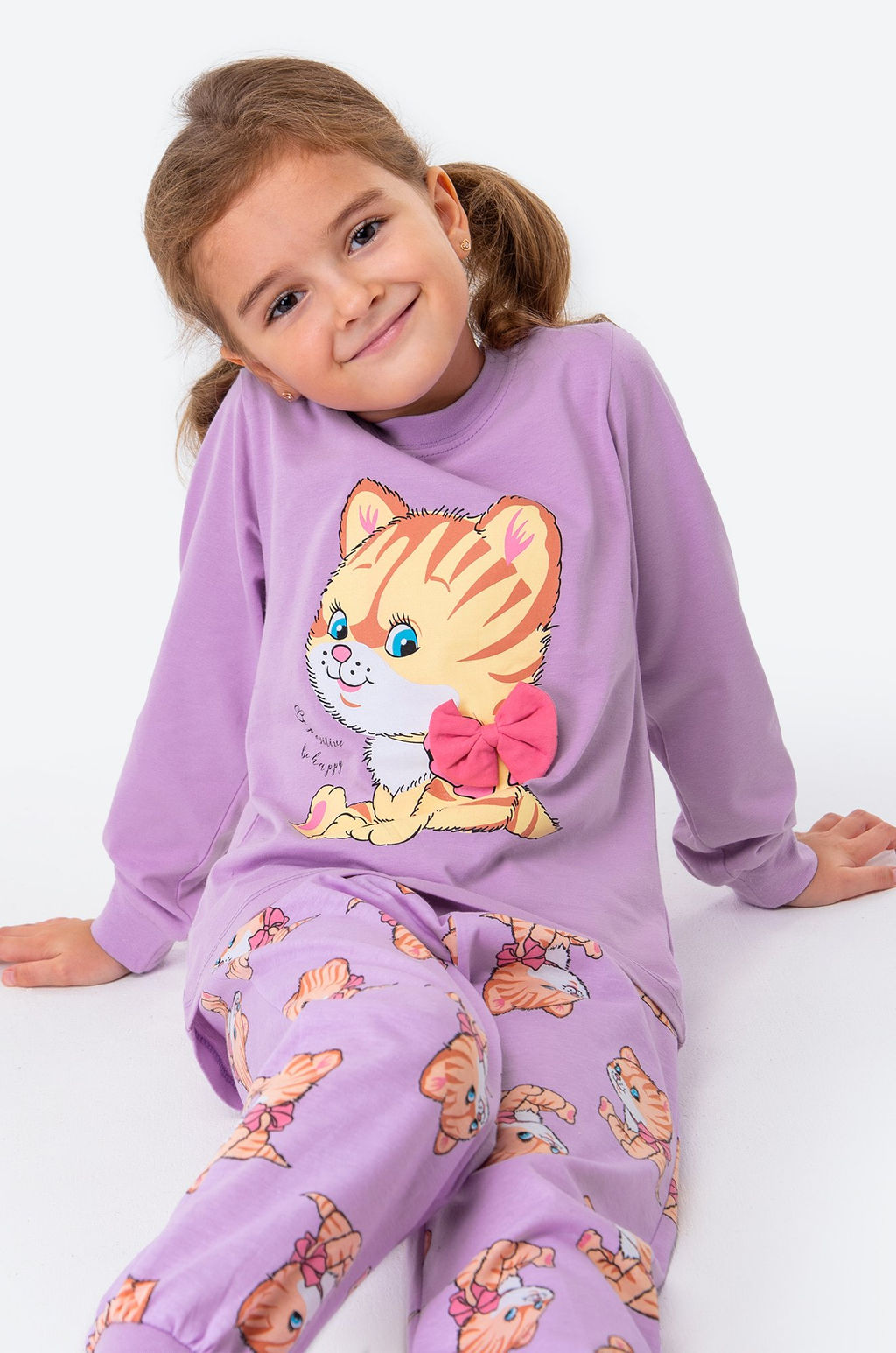 Хлопковая пижама для девочки Bonito  фото 7