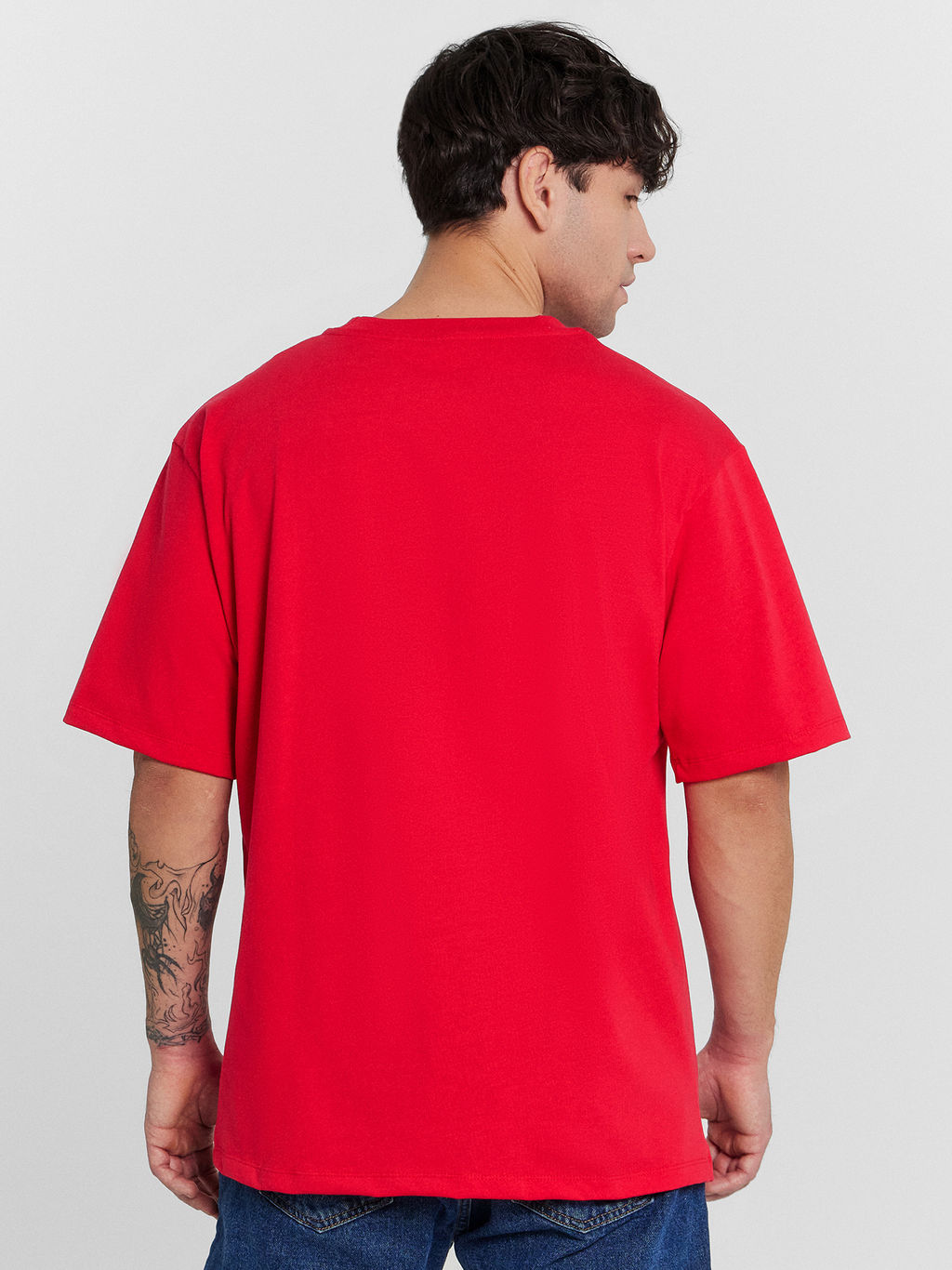 Футболка мужская красная с принтом и надписью We will, we will light you китайский красный +печать 111772 - Mark formelle фото 5