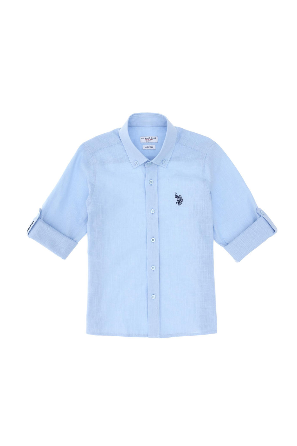 Erkek _ocuk A__k Mavi Uzun Kollu Basic G_mlek Sepette S_rpriz _ndirim - U.s. polo assn фото 2