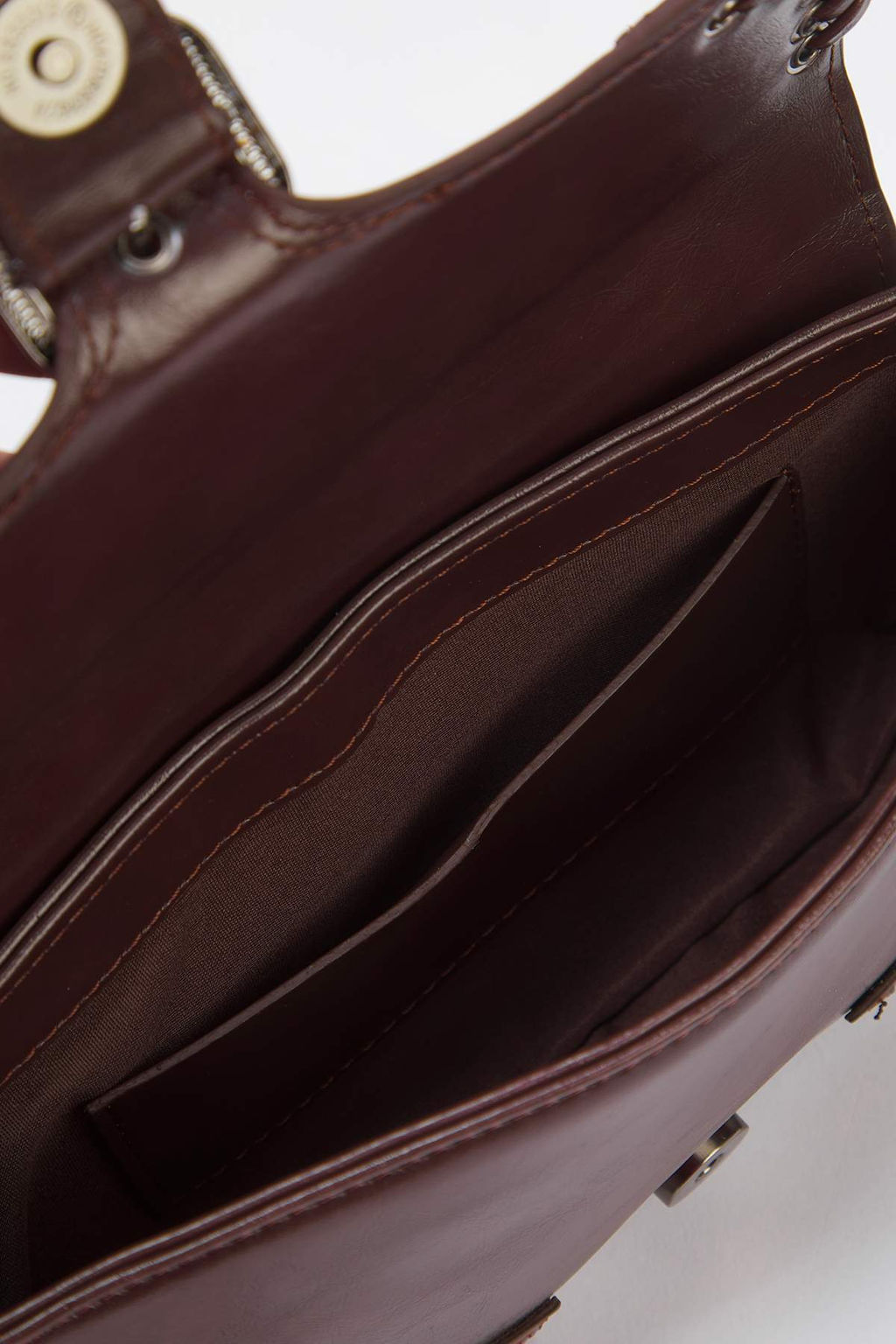 Koyu Kahverengi Kusgozu Detayl? Mini Kad?n City El ve Omuz Cantas? TAKSS25OC00086