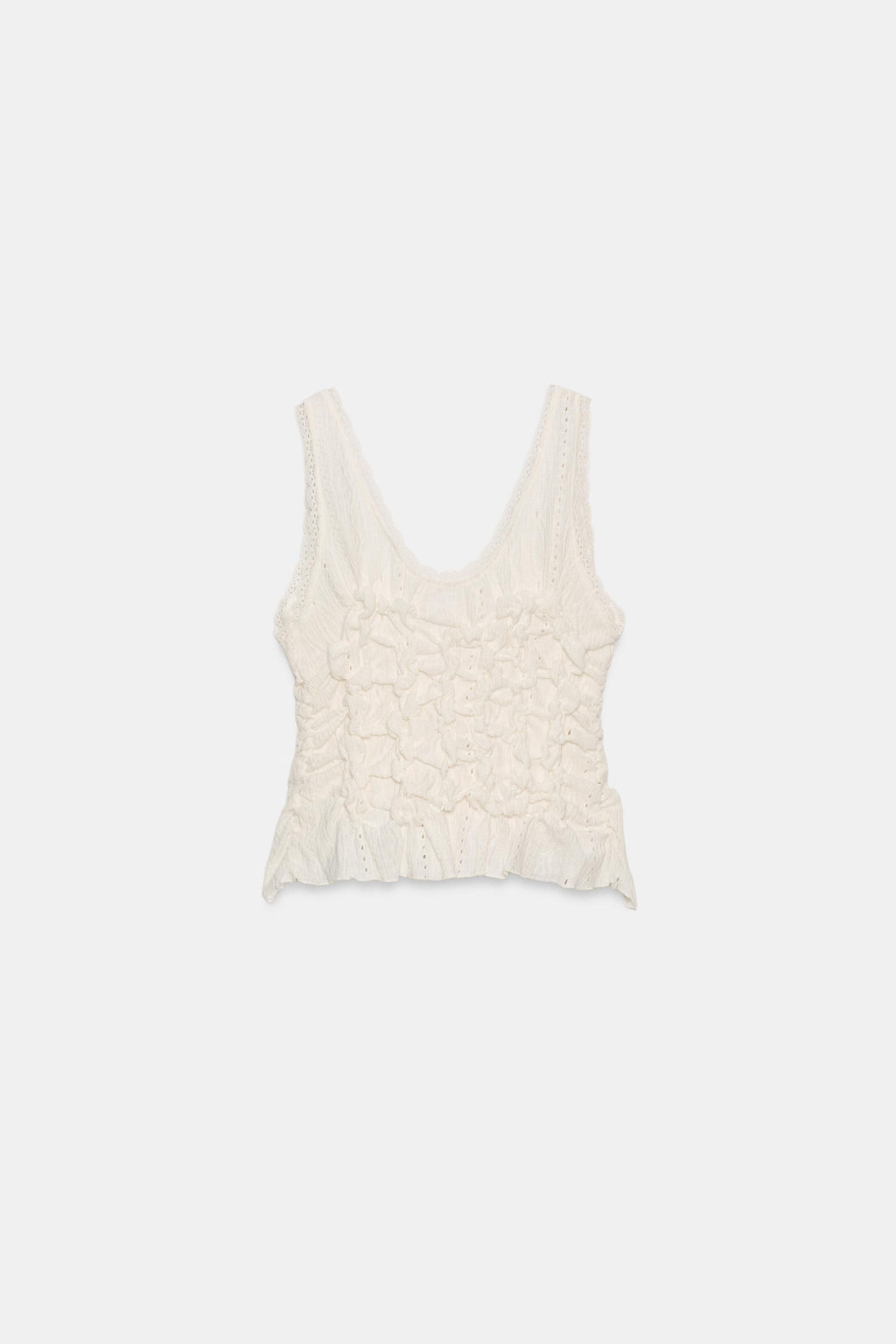 TOP FRUNCES LAZOS / Crudo - Zara фото 7