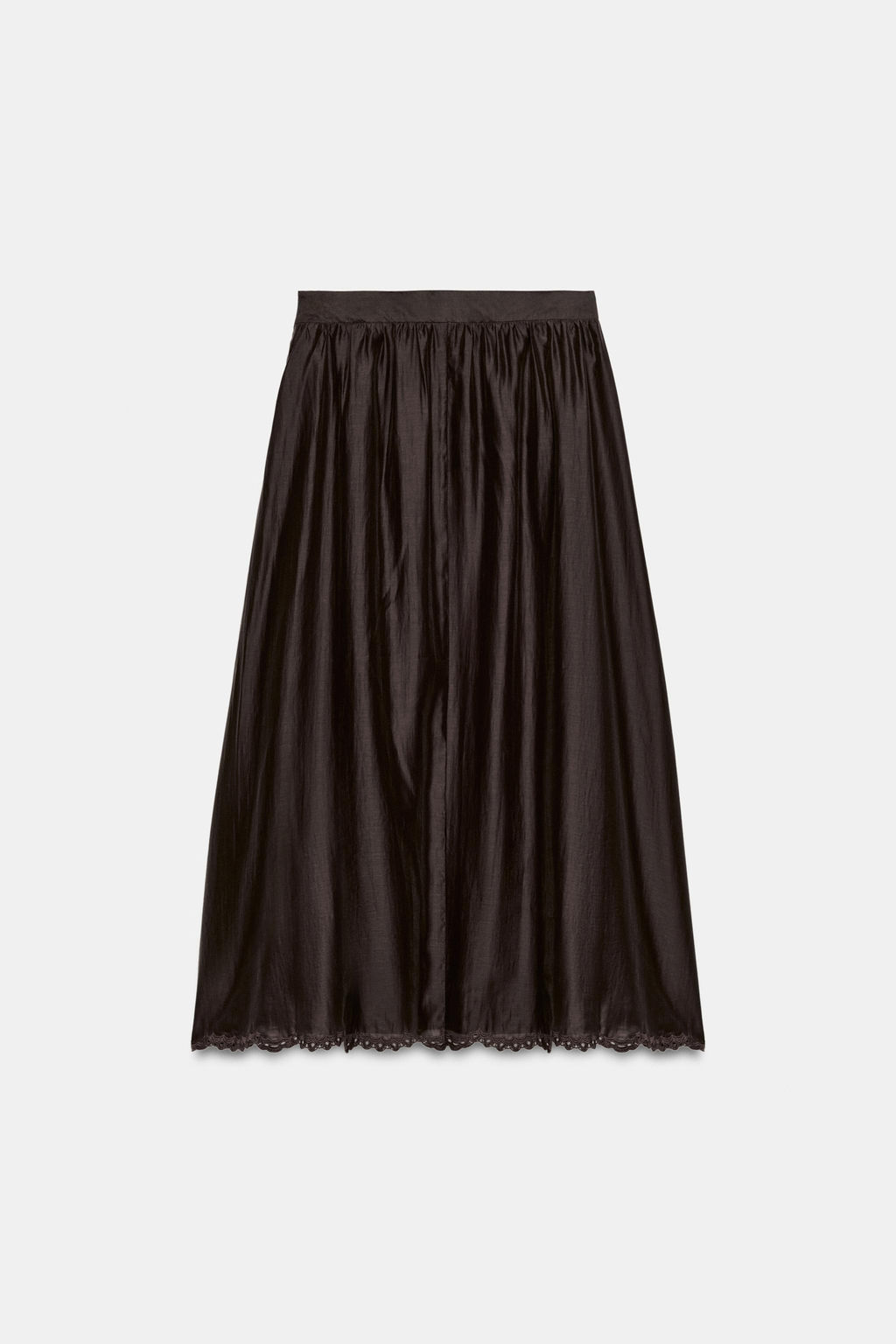 Юбка Zara миди объемная с вышивкой
