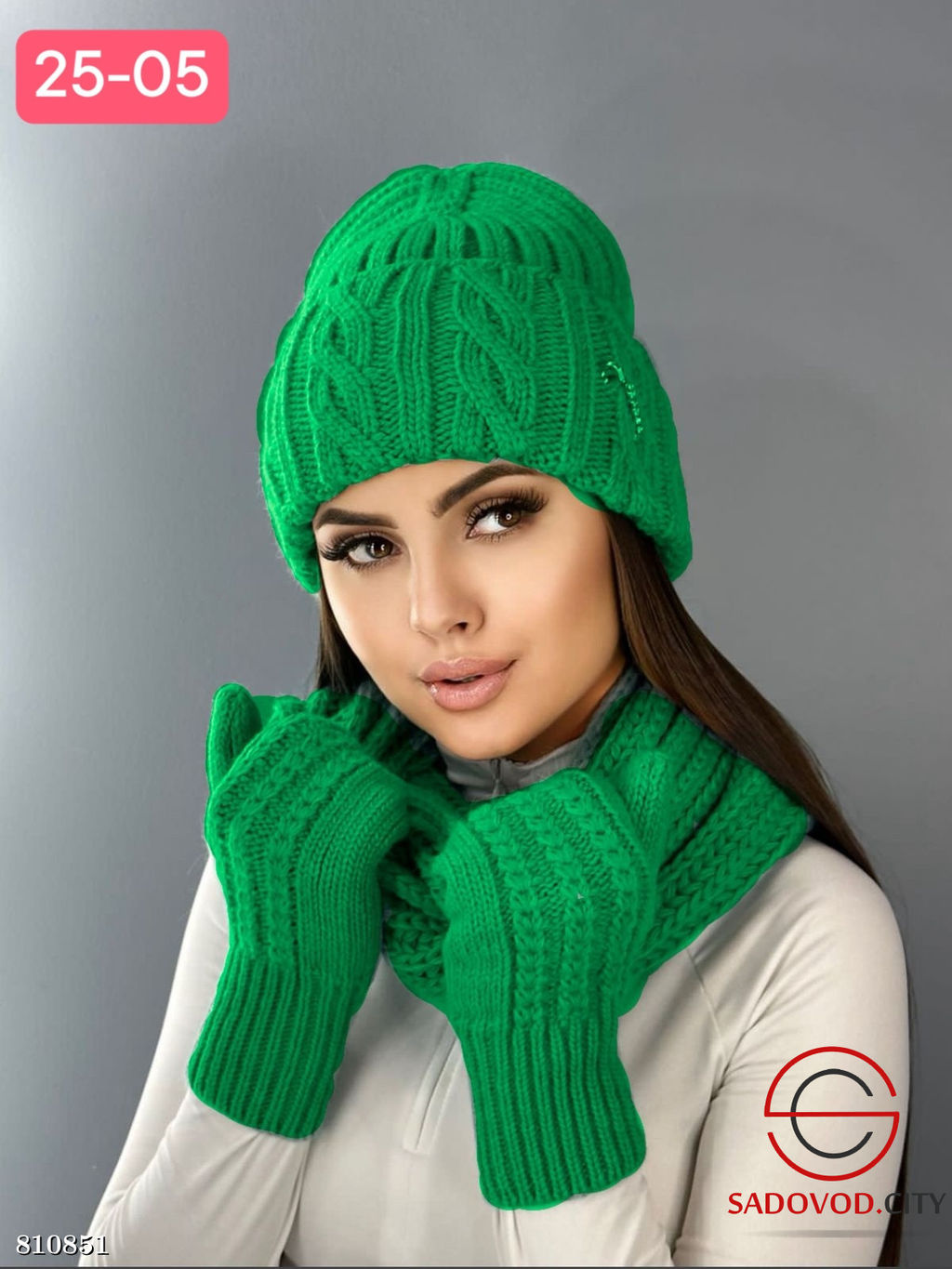 Женская вязанная шапка - Bruno фото 5