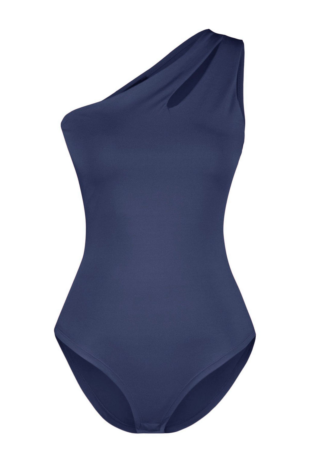 Indigo Asimetrik Yaka Cut Out Detayl? Esnek C?tc?tl? Orme Body TWOSS23BD00014