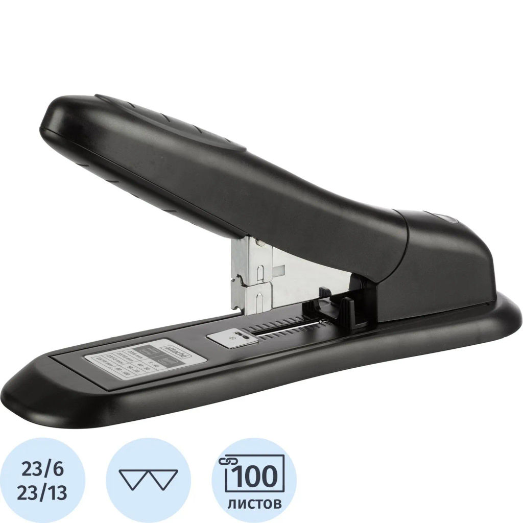 Степлер Attache Quantum (23/6-23/13) до 100 лист., мощный,пластик,черный  фото 2