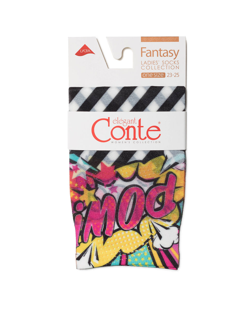Цена за 2 пары. Носки Классические CONTE Носки с ярким принтом FANTASY 40 mix - Conte elegant фото 19