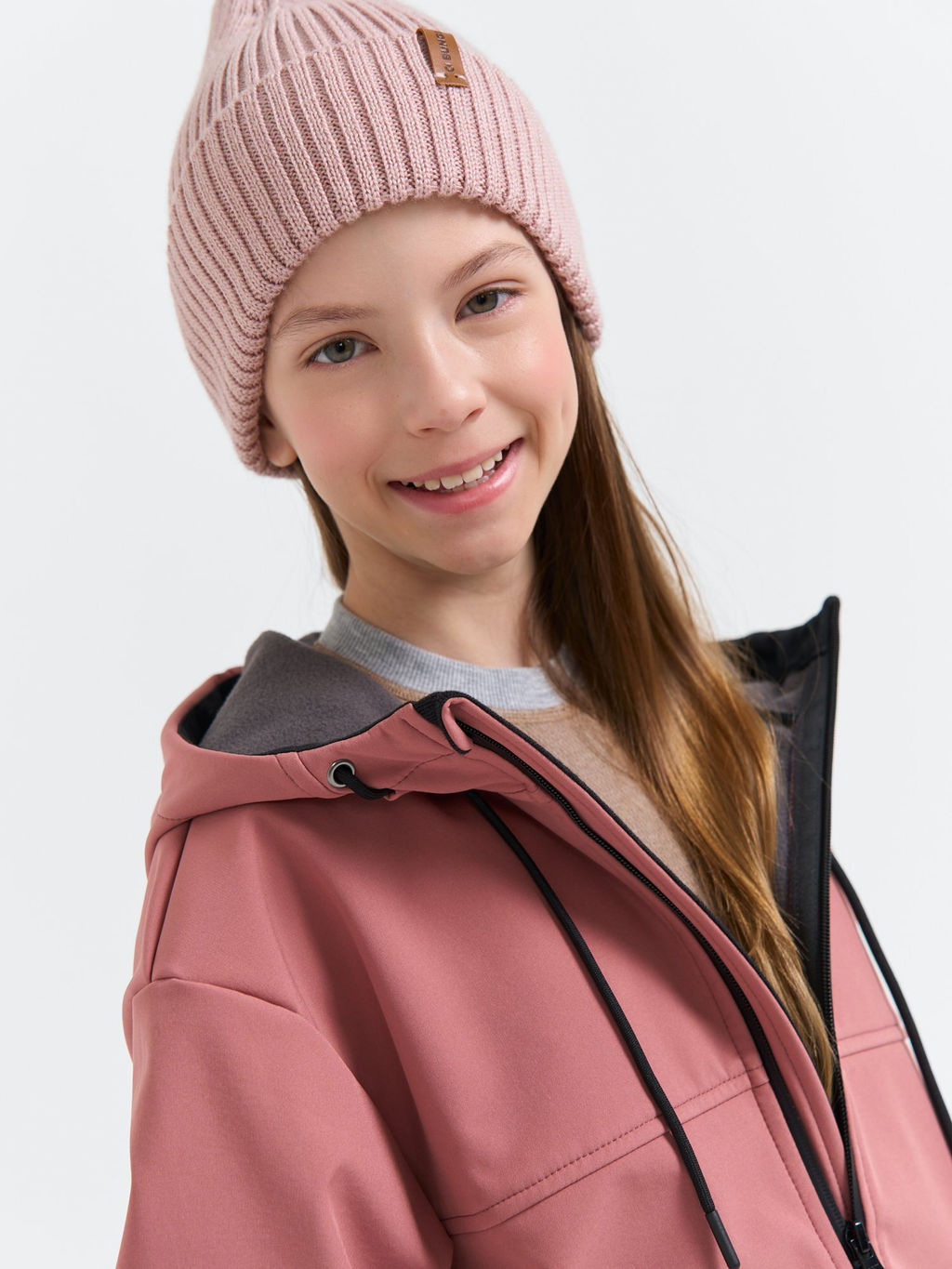 Куртка Softshell демисезонная Пепельная роза 7+ - Bungly фото 2