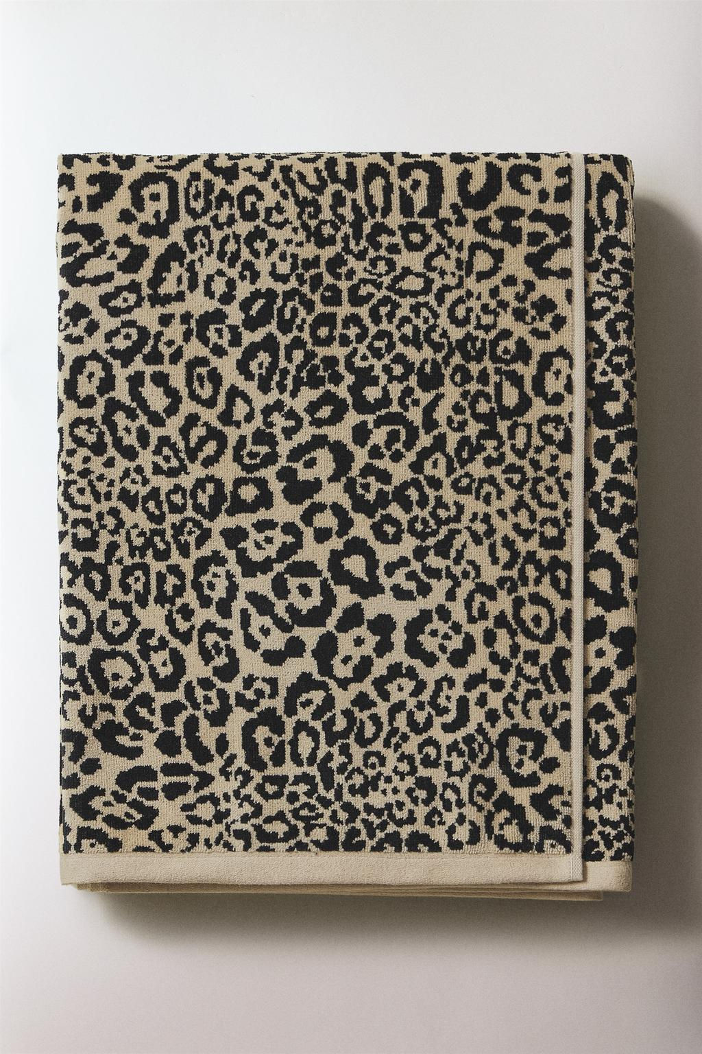 ANIMAL PRINT VELOUR BEACH TOWEL - Zara фото 6