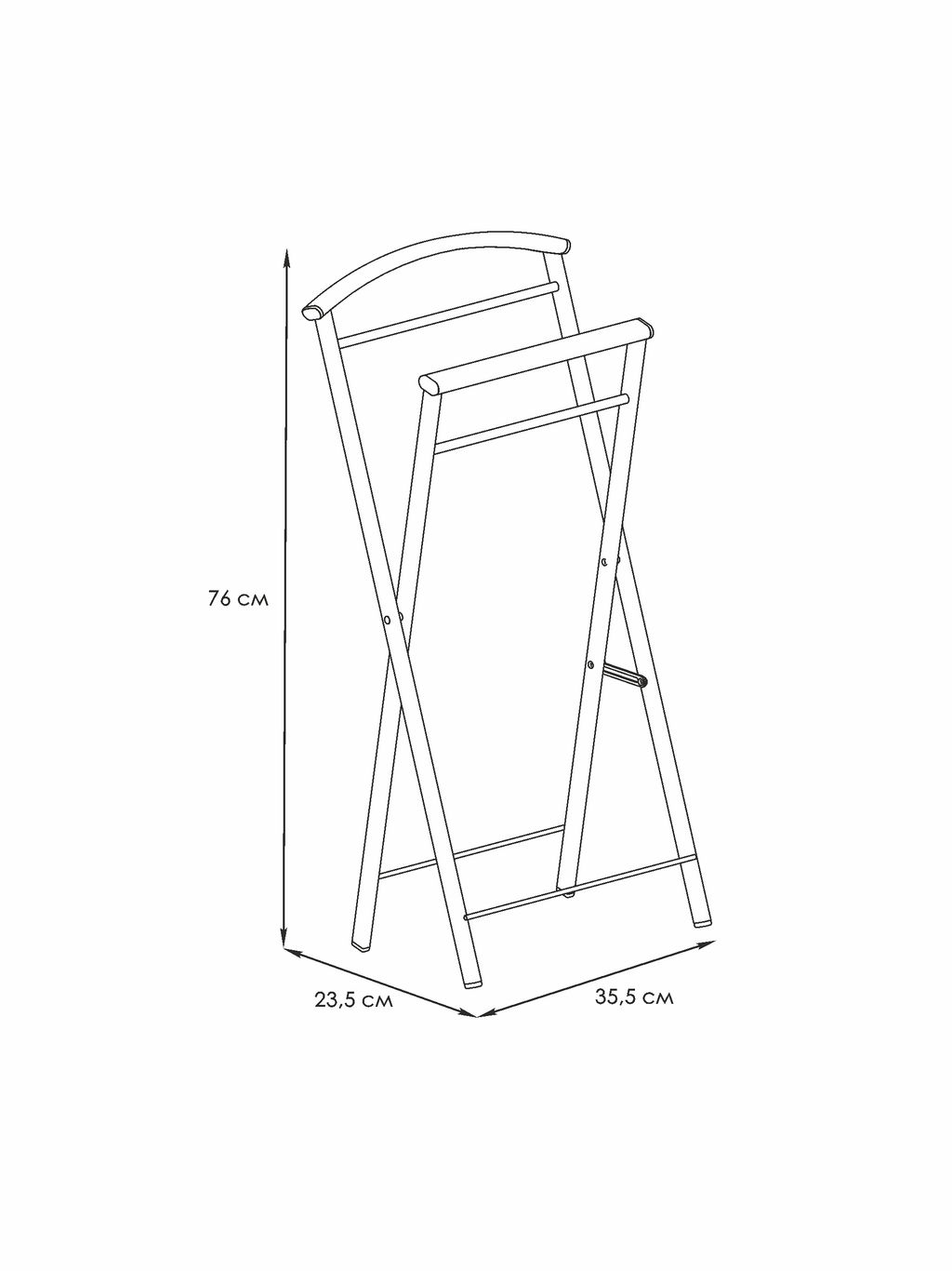 Вешалка костюмная "Контур малый", арт. ВНП 398