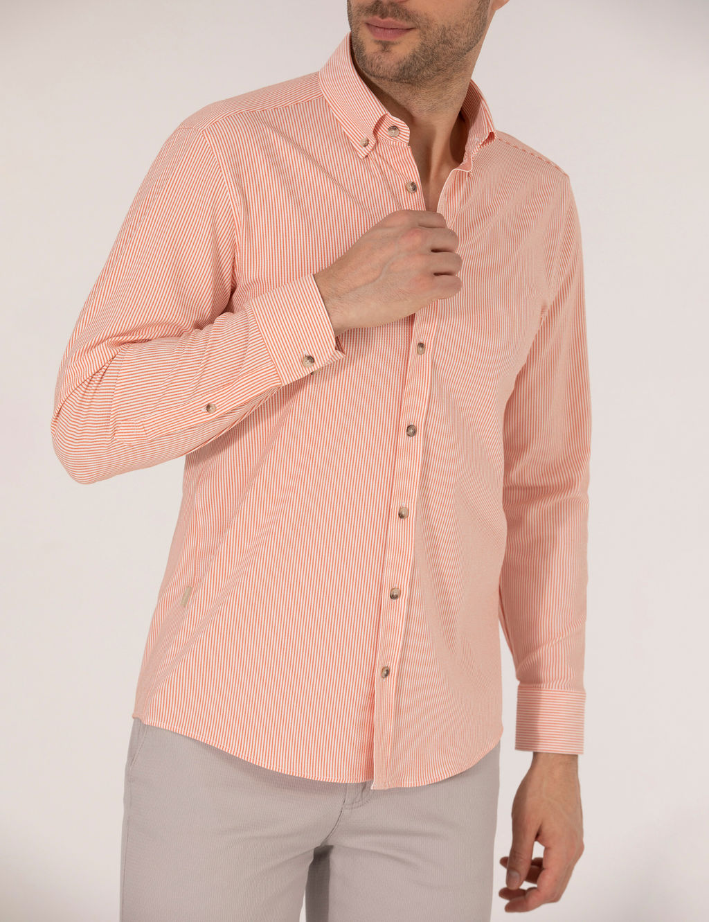 Tar__n Slim Fit Uzun Kollu G_mlek