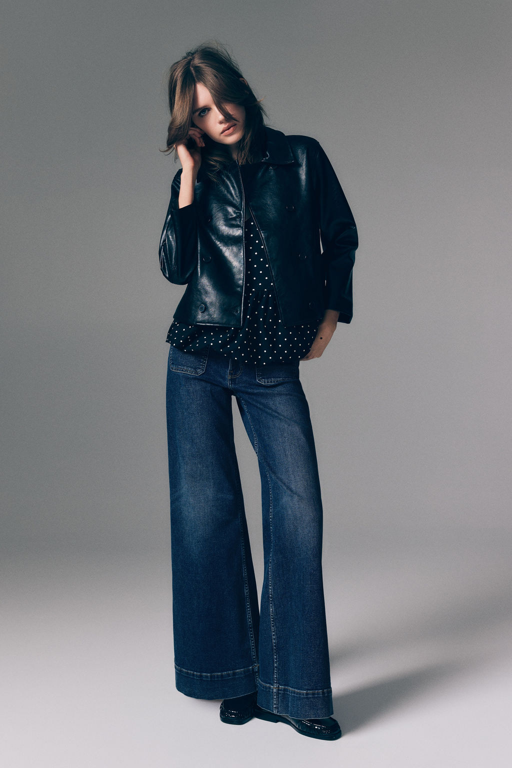 Wide High Waist Jeans - H&m фото 6