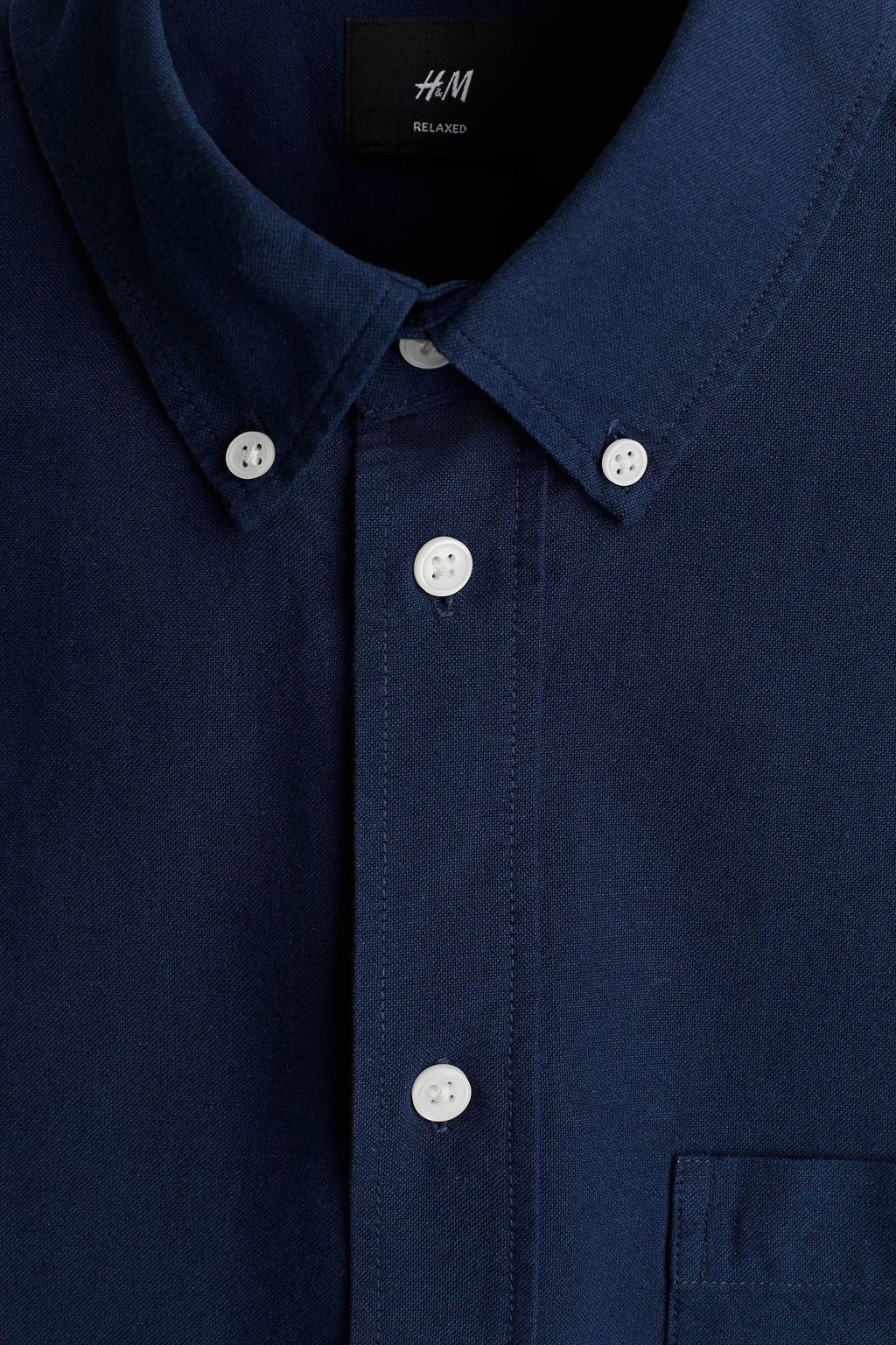 Camisa Oxford de manga corta Relaxed Fit - H&m фото 10