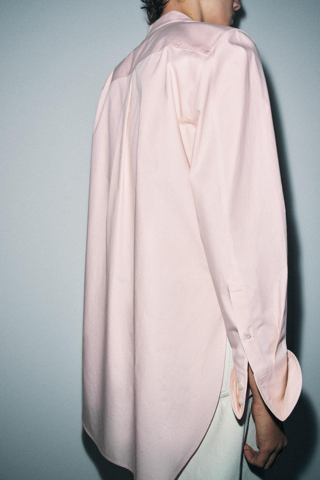 ASYMMETRIC POPLIN SHIRT ZW COLLECTION - Zara фото 3
