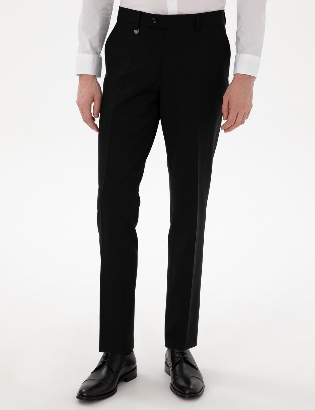 Siyah Slim Fit Kuma_ Pantolon