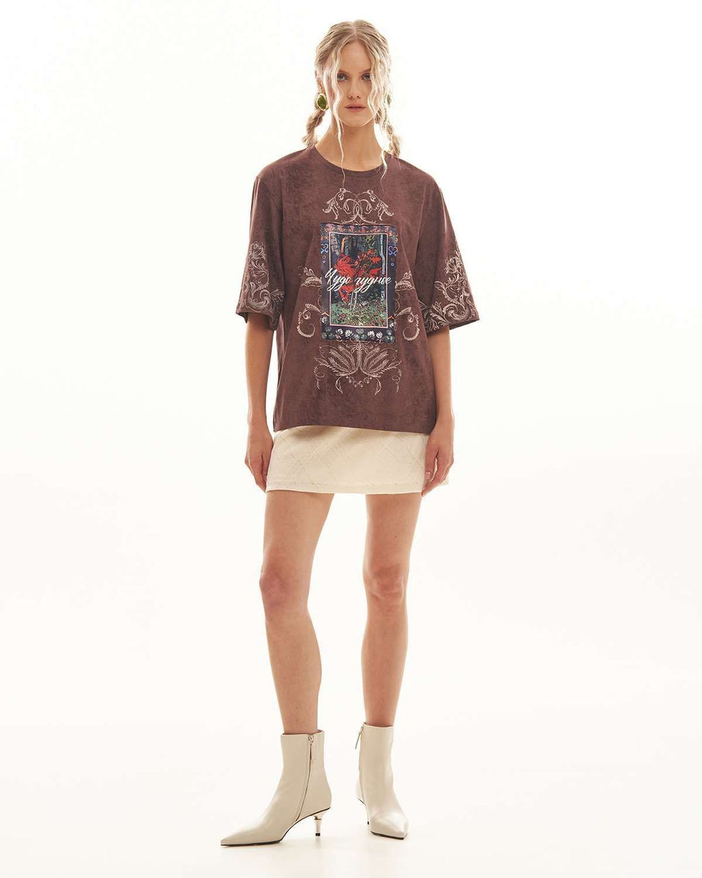 Футболка варёнка с шёлковой вставкой FRK002 - Sahar art lab фото 12