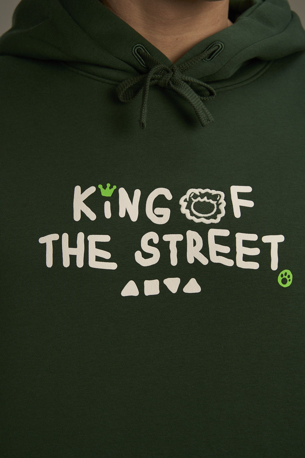 Худи утепленное Зеленый