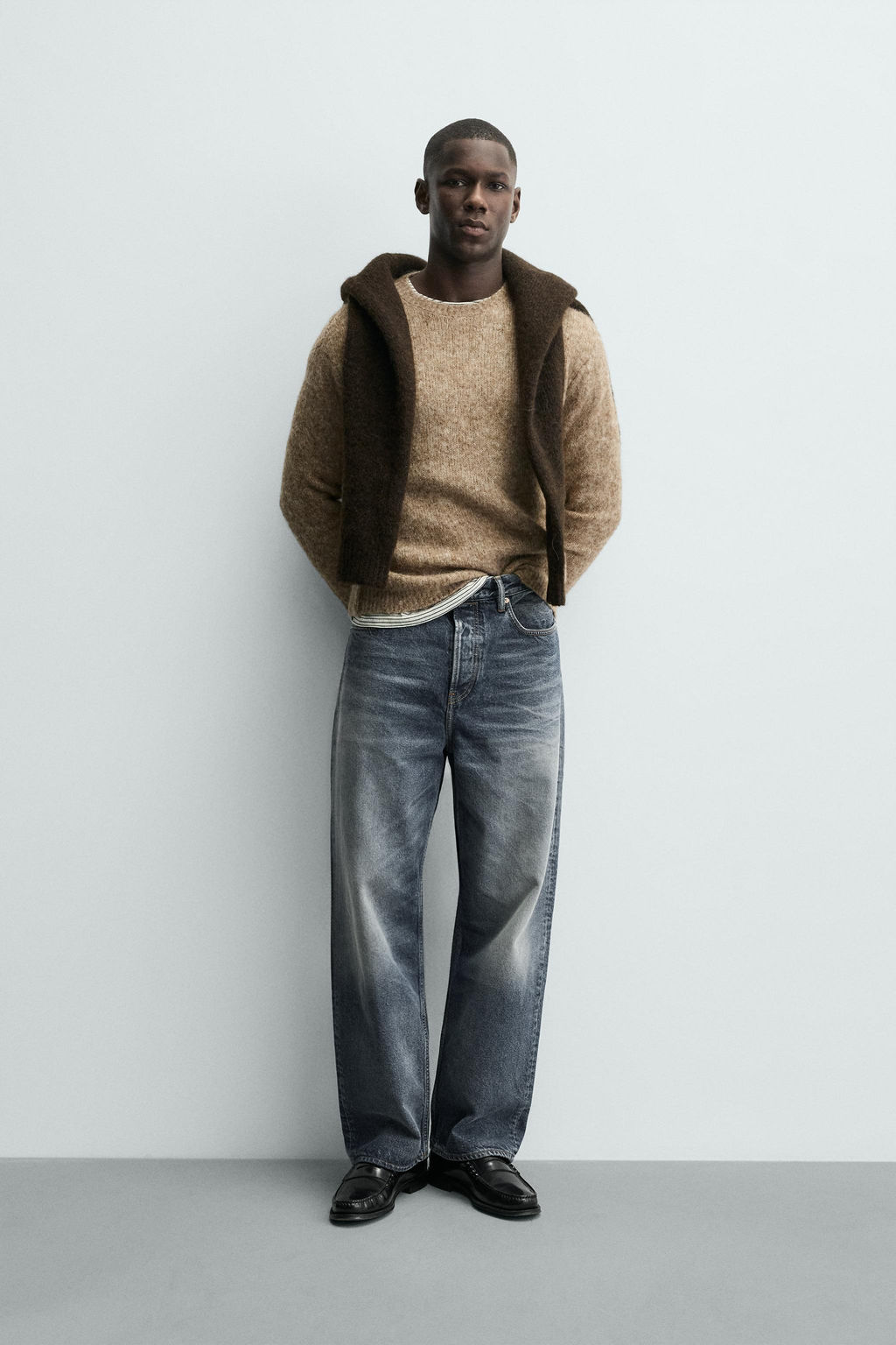 TEXTURED WOOL JUMPER
