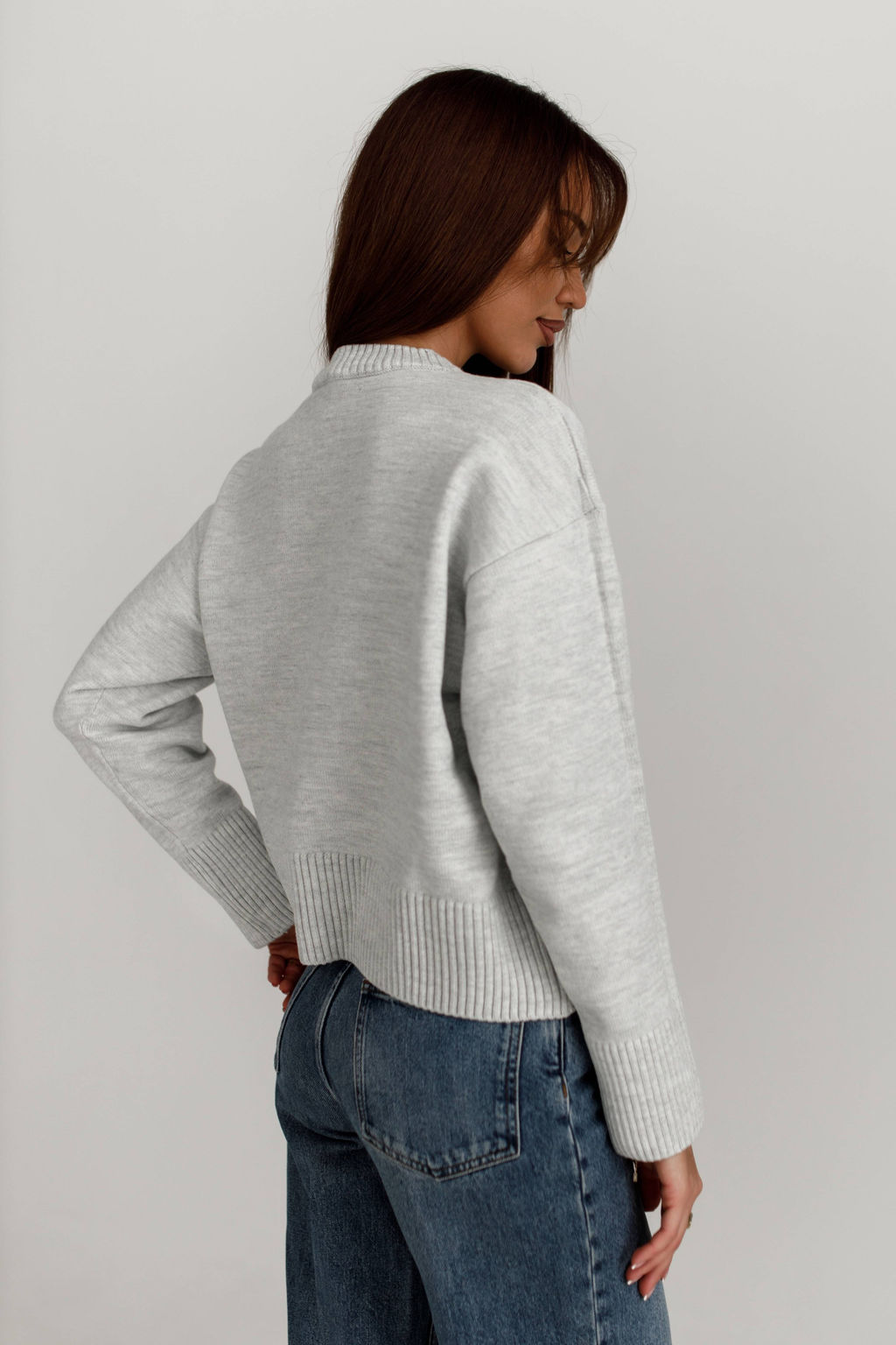 4103 ТЕМНО-БЕЖЕВЫЙ СВИТЕР - Karolina фото 19