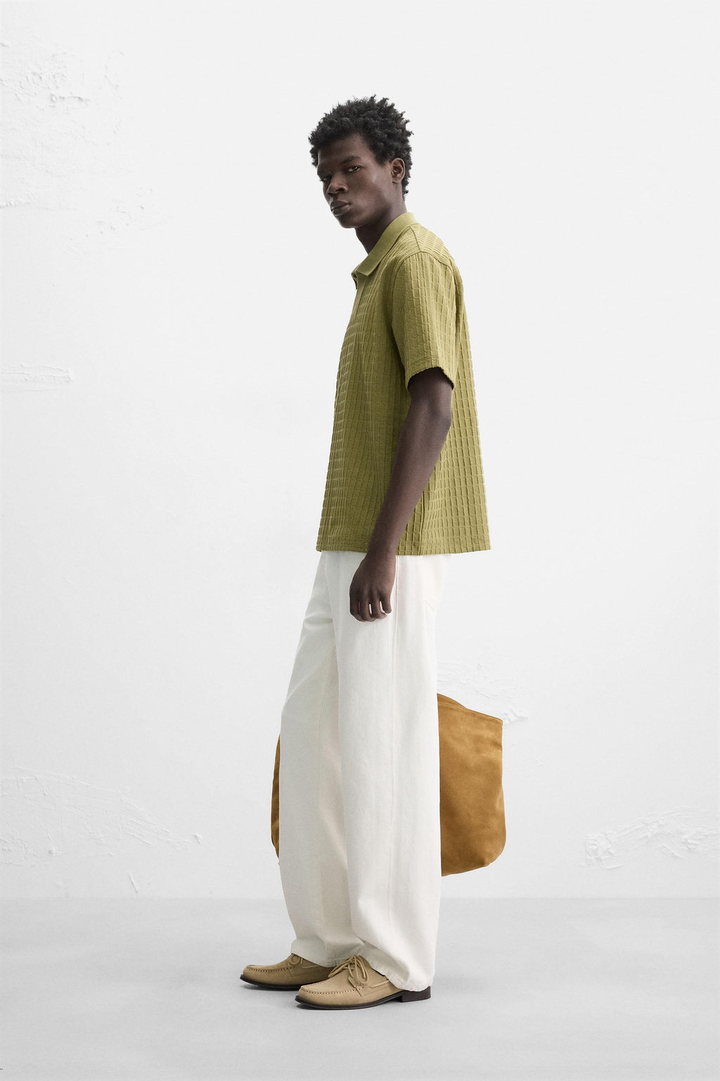 TEXTURED POLO SHIRT - Zara фото 4