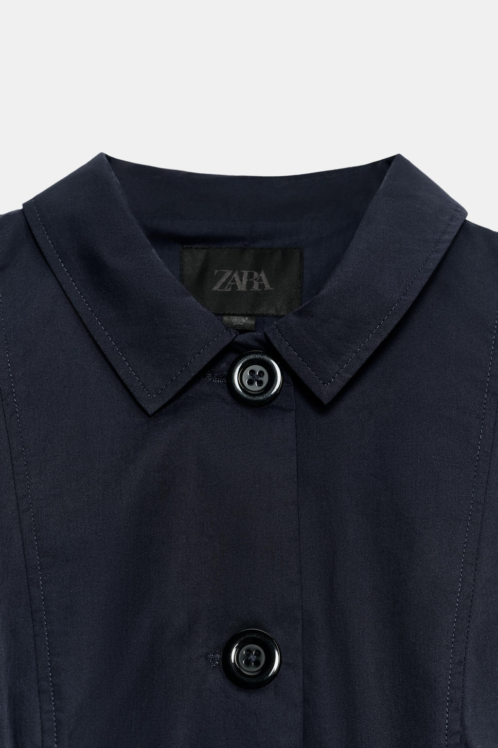 BLAZER CORTA FRUNCES HOMBRO / Azul - Zara фото 6