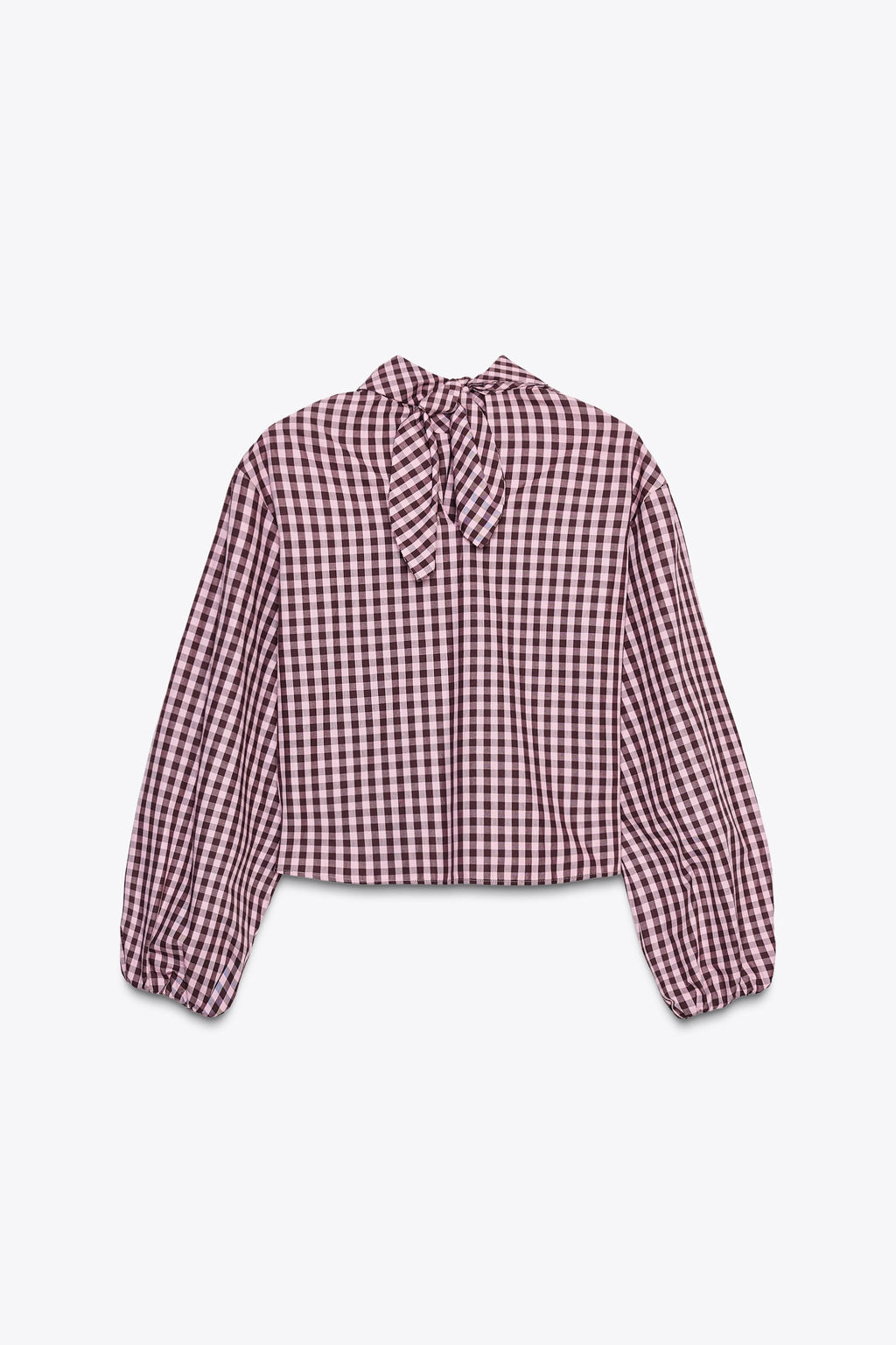 GINGHAM POPLIN SHIRT - Zara фото 8