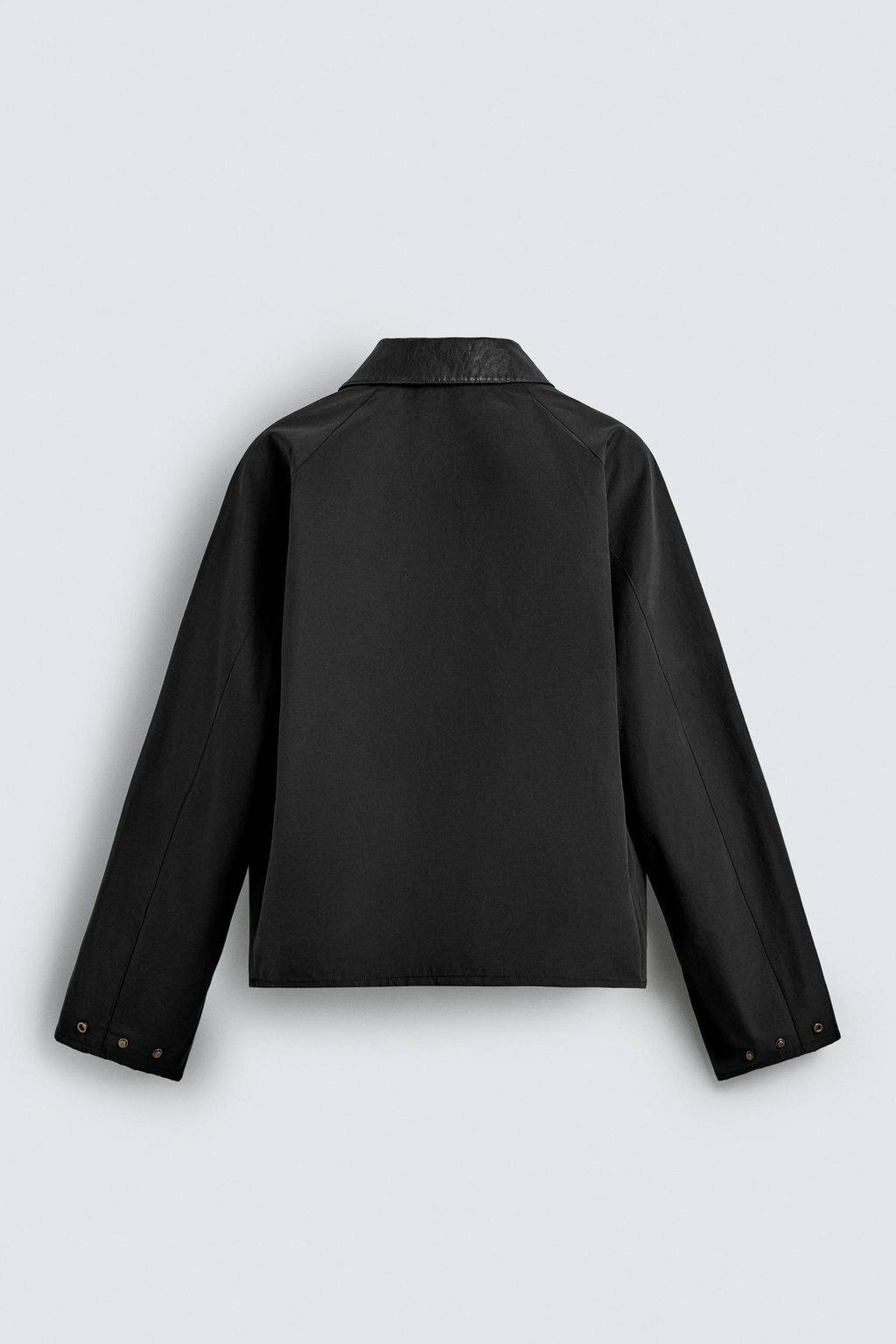 SOBRECAMISA CUELLO CONTRASTE / Negro - Zara фото 7