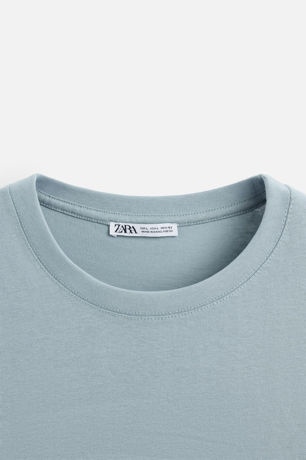 BASIC MEDIUM WEIGHT T-SHIRT - Zara фото 56