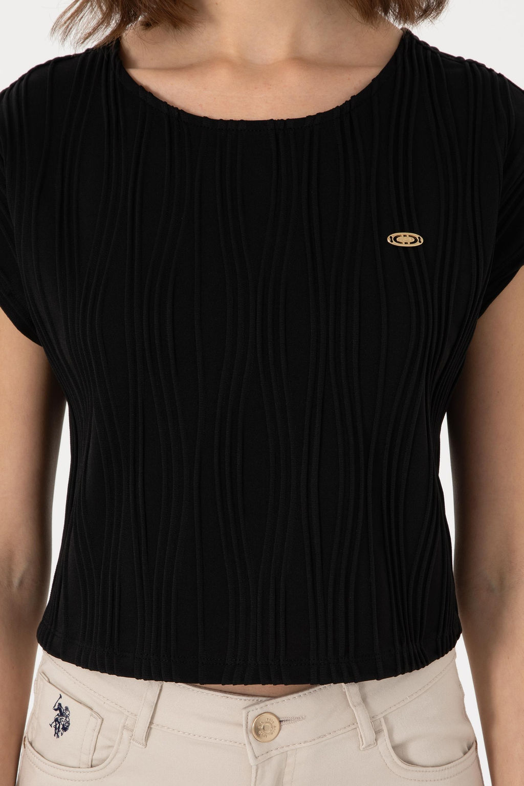 Kad_n Siyah Ti__rt Sepette S_rpriz _ndirim - U.s. polo assn фото 6