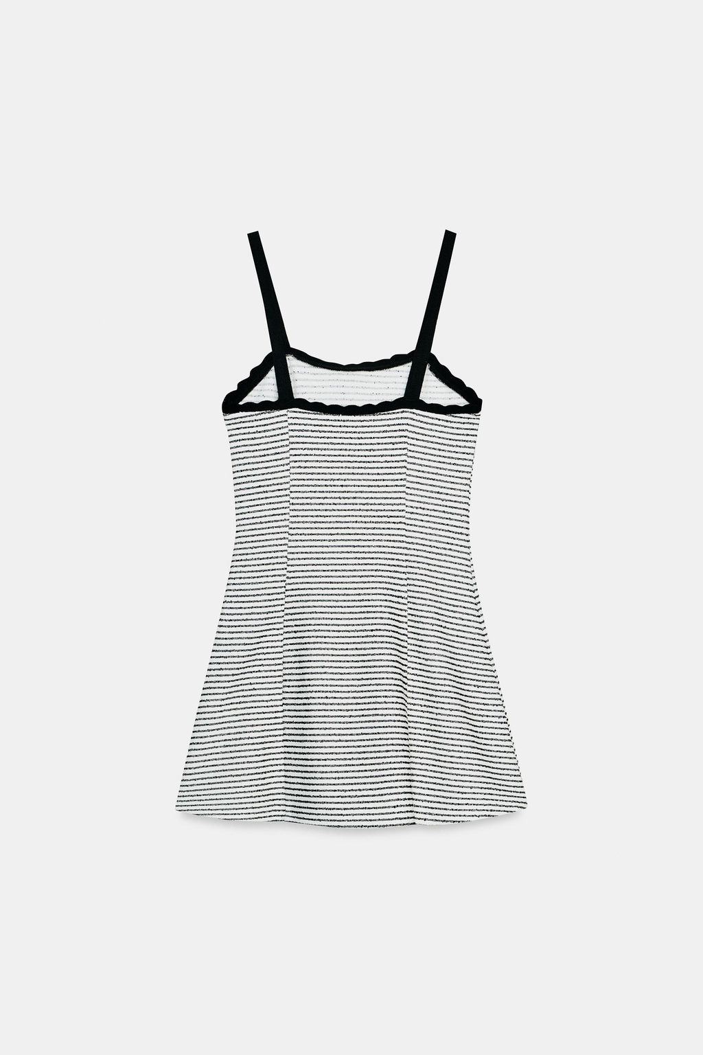 VESTIDO BOUCL? RAYAS / Negro / Crudo - Zara фото 9