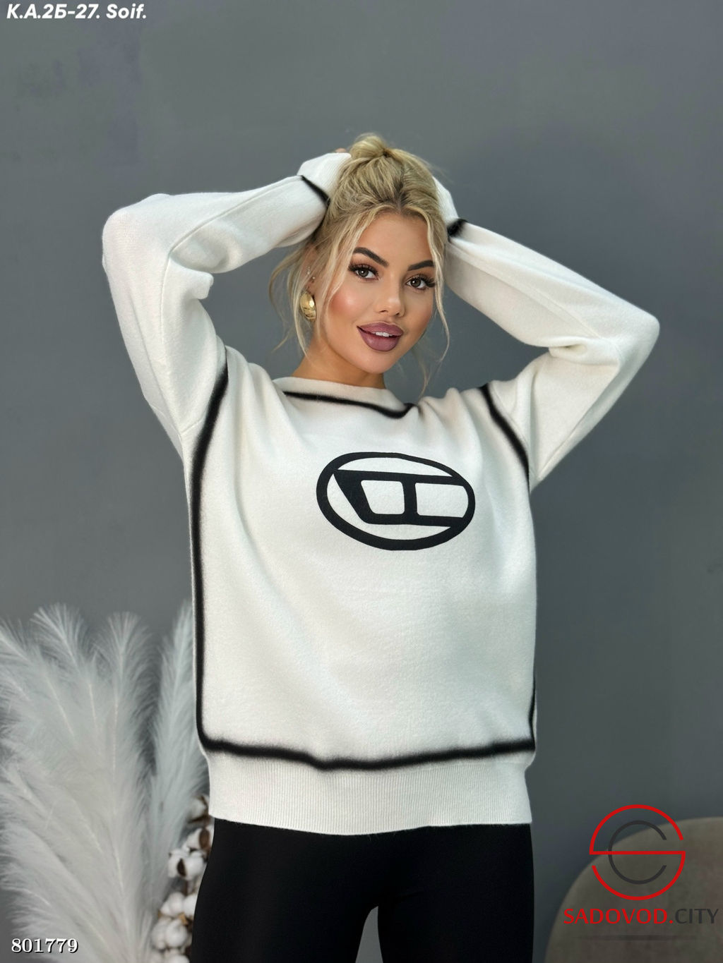 кофта женская с рисунком - Fiona фото 2