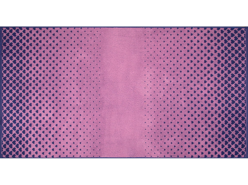 Полотенце махровое 6с102.413ж1 Градиент сердца(пурпурн3) 81х160см